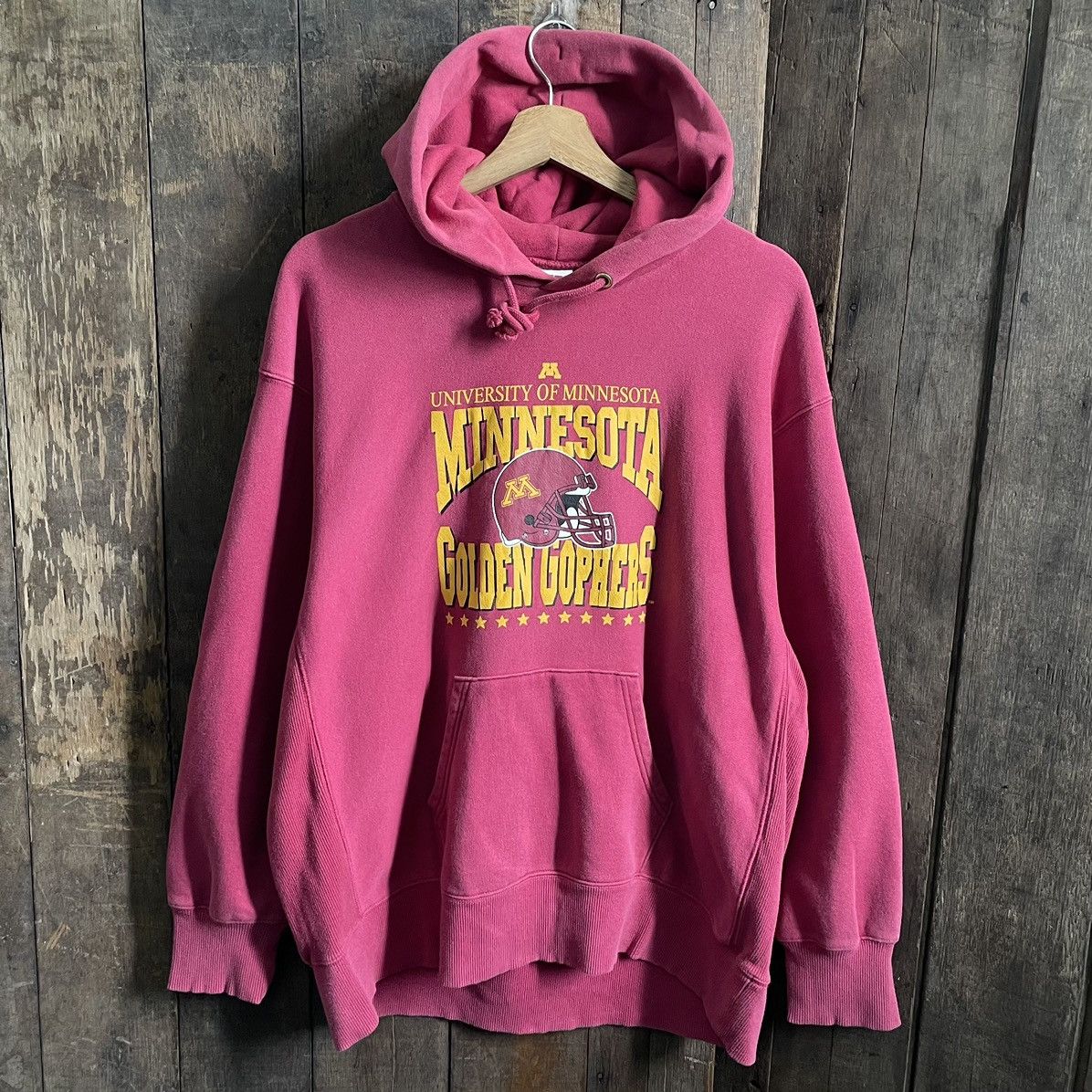 Image of High School Legends x Vintage University Of Minnesota Golden Gophers Hoodie in Red, Men's (Size XL)