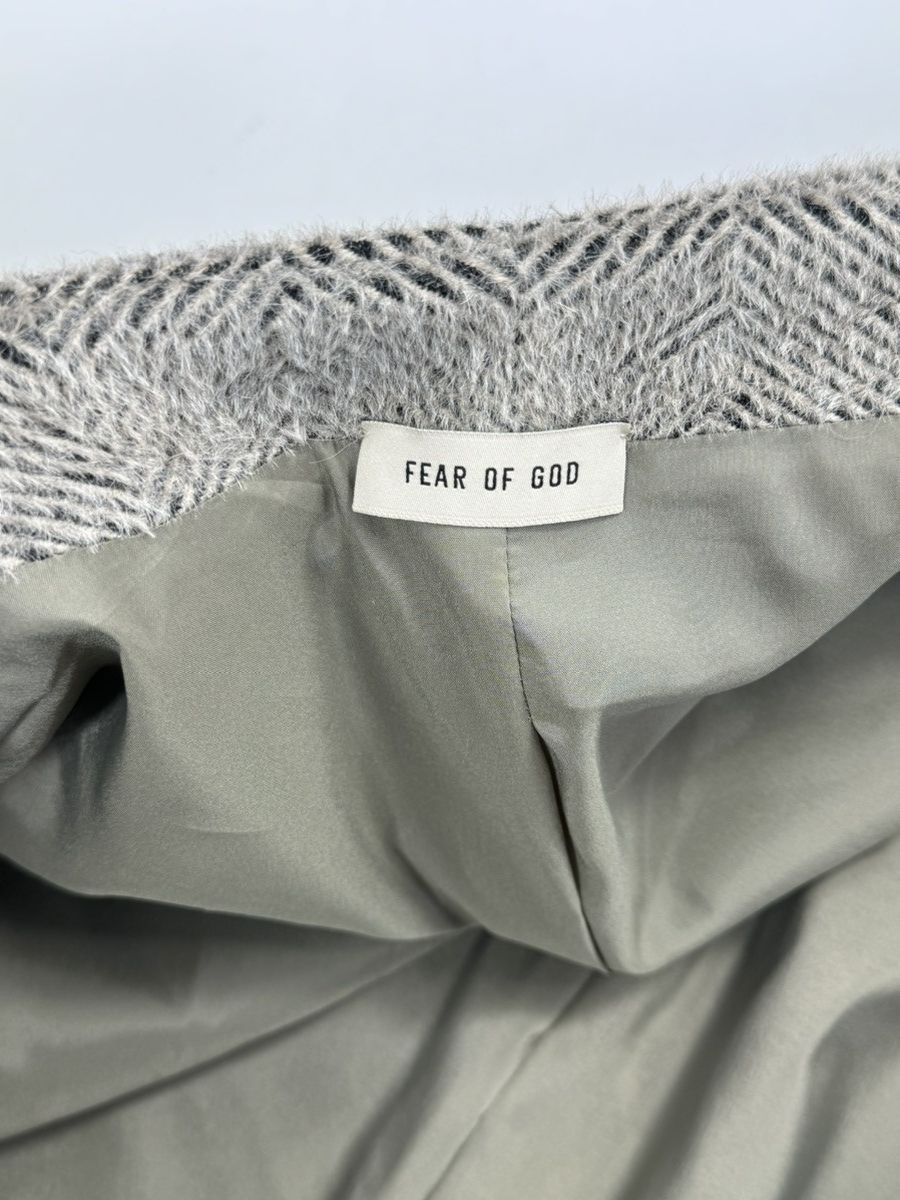 Fear of God OVERSIZED DOUBLE BREASTED HERRINGBONE LAMA WOOL BLEND COAT Size US XL / EU 56 / 4 - 13 Thumbnail