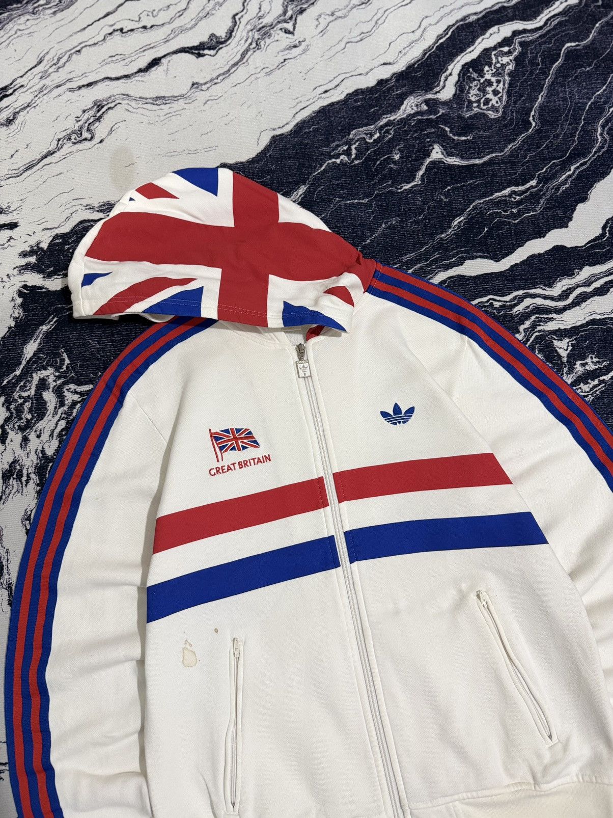 Vintage Vintage y2k adidas great britain ziphoodie Size US M / EU 48-50 / 2 - 2 Thumbnail