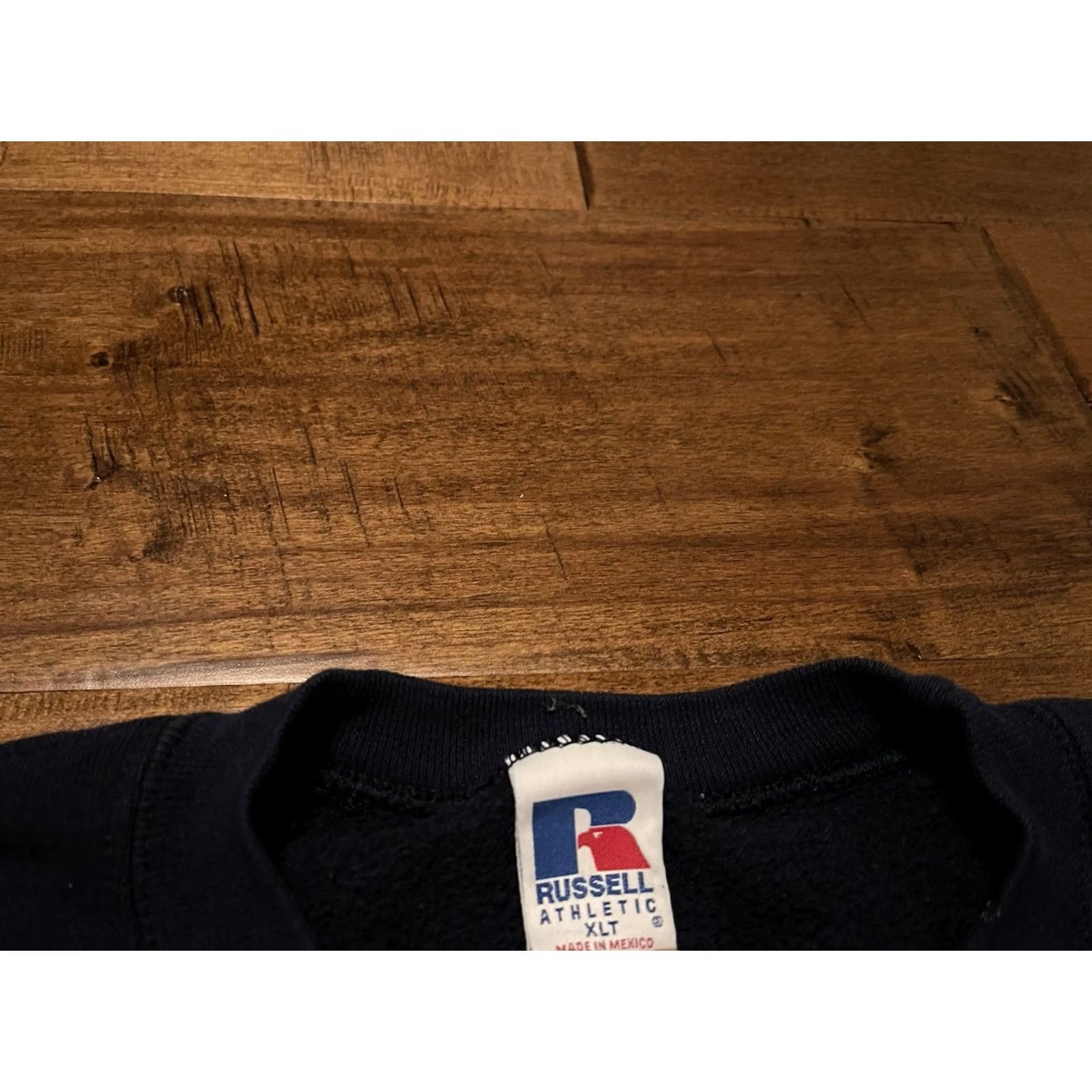 Russell Athletic VINTAGE Russell Blank Crewneck Sweatshirt Men's XLT Tall Navy Blue Y2K 50/50 Size US XL / EU 56 / 4 - 2 Thumbnail