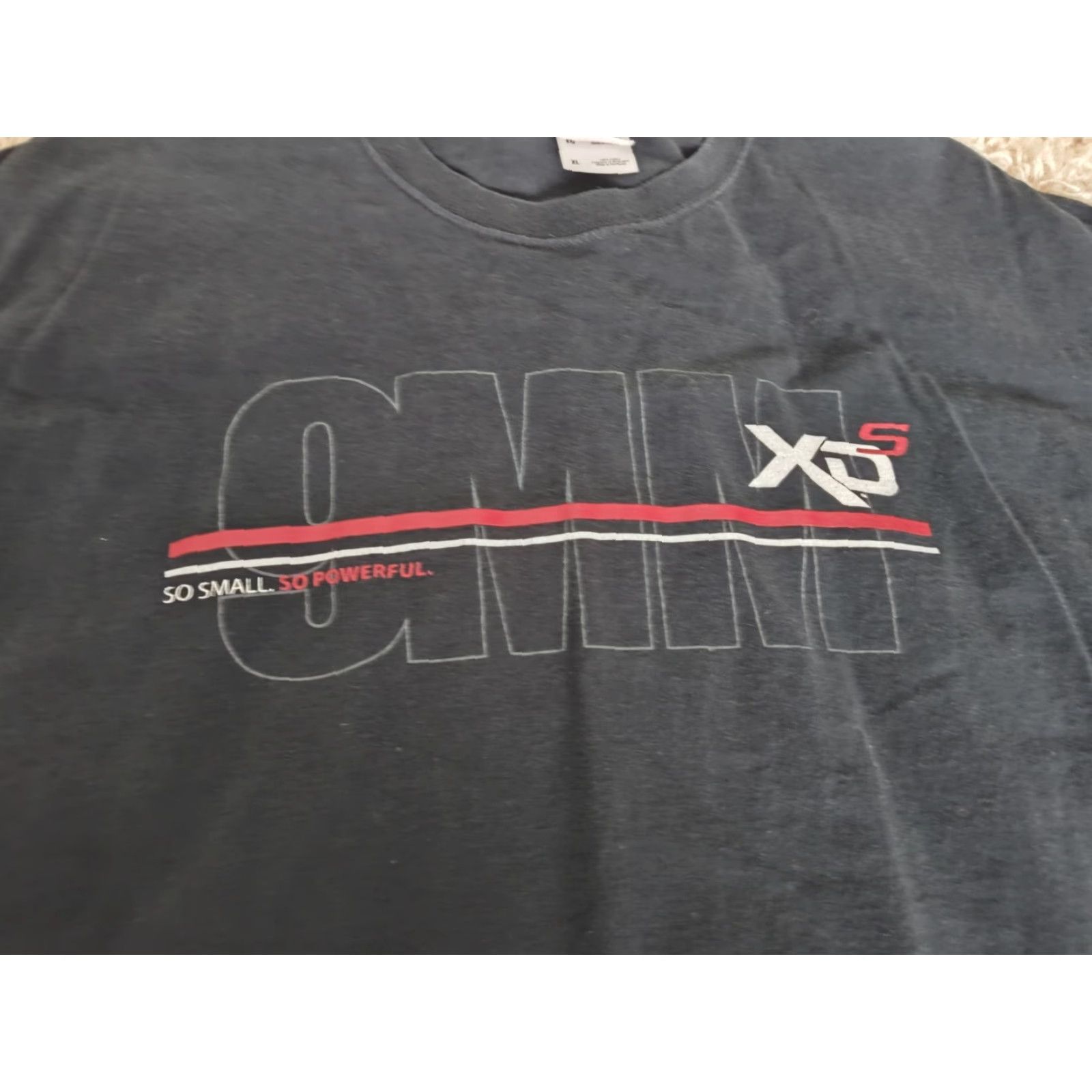 Fruit Of The Loom VINTAGE Fruit of the Loom Tee Shirt Mens XL Black Handgun Graphic Short Sleeve Size US XL / EU 56 / 4 - 2 Thumbnail