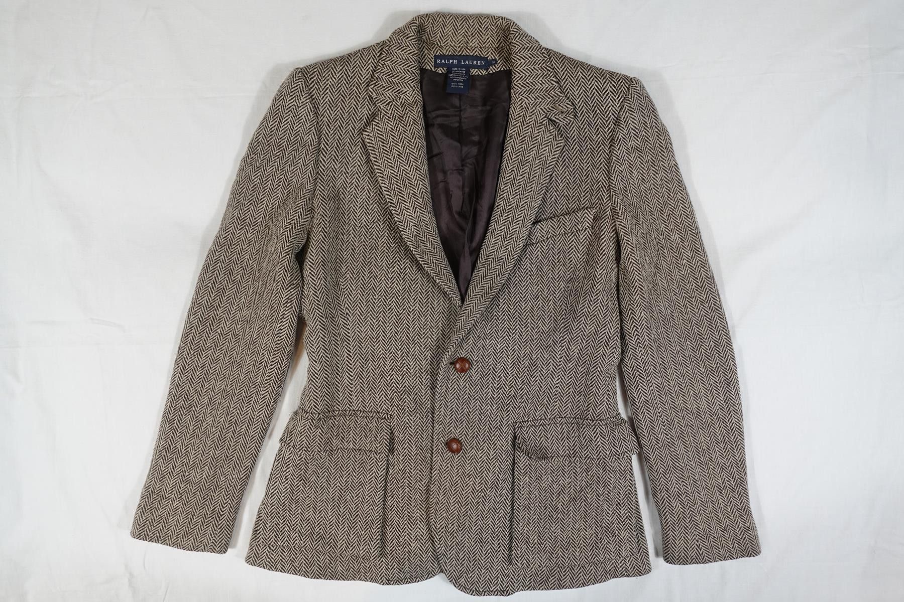 Ralph Lauren Blue Label Ralph Lauren Blue Label Blazer Jacket Herringobne Wool 14 Size XL / US 12-14 / IT 48-50 - 1 Thumbnail