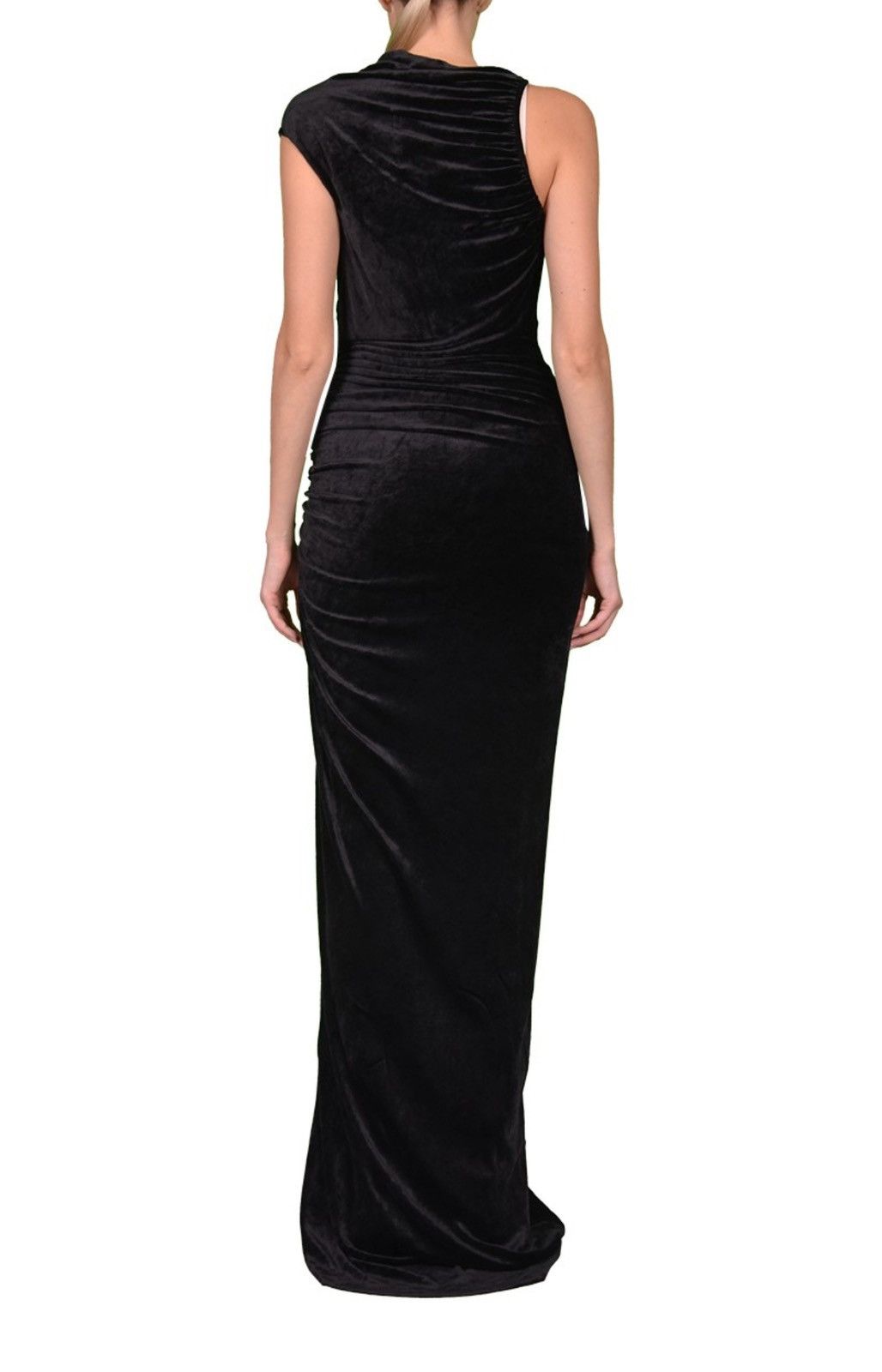 Rick Owens Last Size Rick Owens Black Velour Maxi Dress Size S / US 4 / IT 40 - 4 Thumbnail