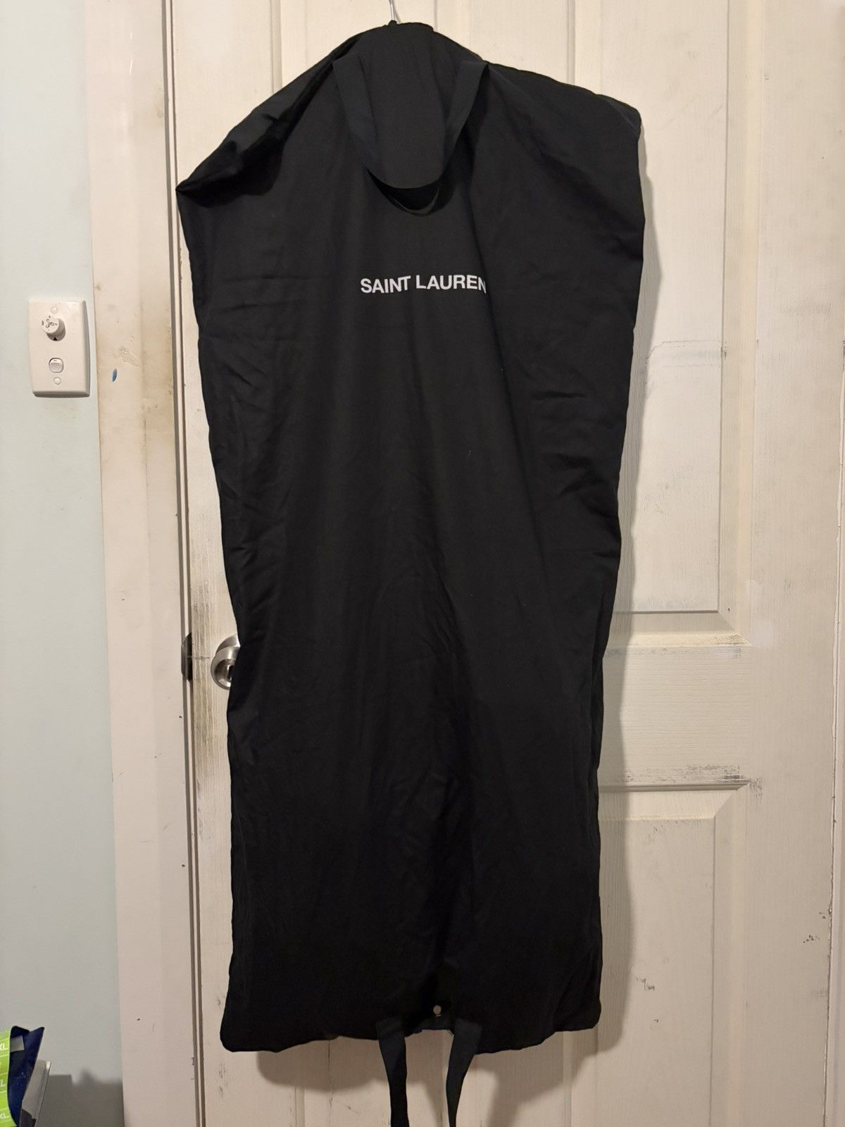 Saint Laurent Paris SAINT LAURENT TEDDY JACKET BOMBER BLACK WHITE SZ 52 LARGE XL Size US L / EU 52-54 / 3 - 7 Thumbnail