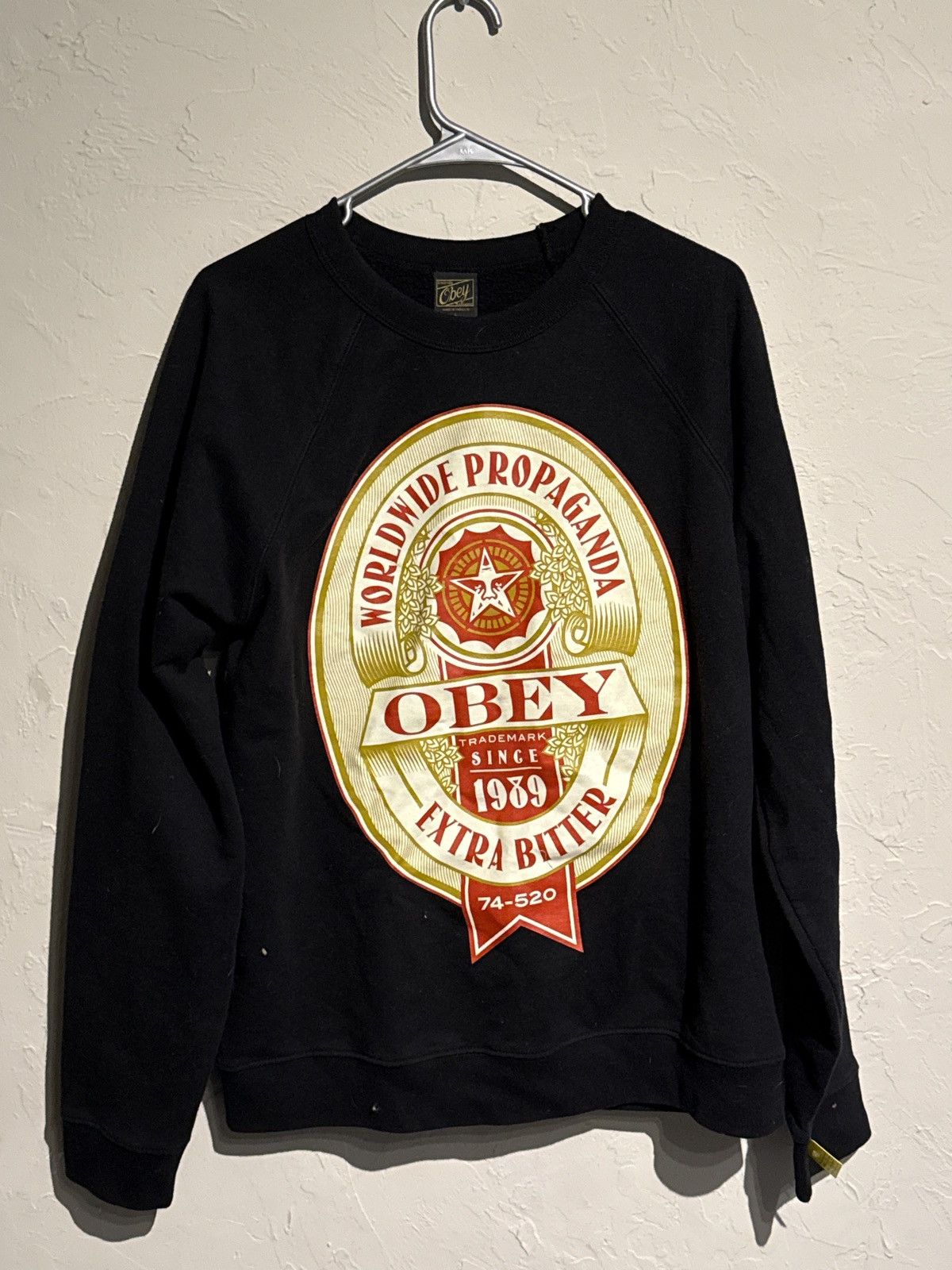 Obey Vintage Obey Worldwide Propaganda Crewneck Size US M / EU 48-50 / 2 - 1 Thumbnail