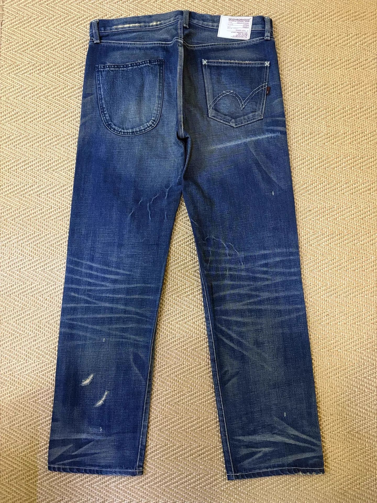 Neighborhood Neighborhood 05 Lightning Wash Distressed Jeans L Size US 34 / EU 50 - 2 Thumbnail