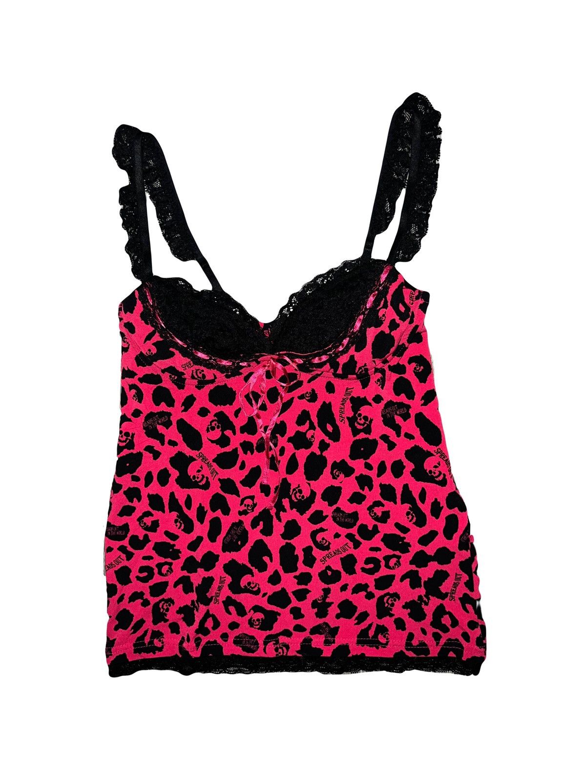 Japanese Brand CORNFLAKE skull leopard camisole 💗☠️ Size L / US 10 / IT 46 - 2 Thumbnail