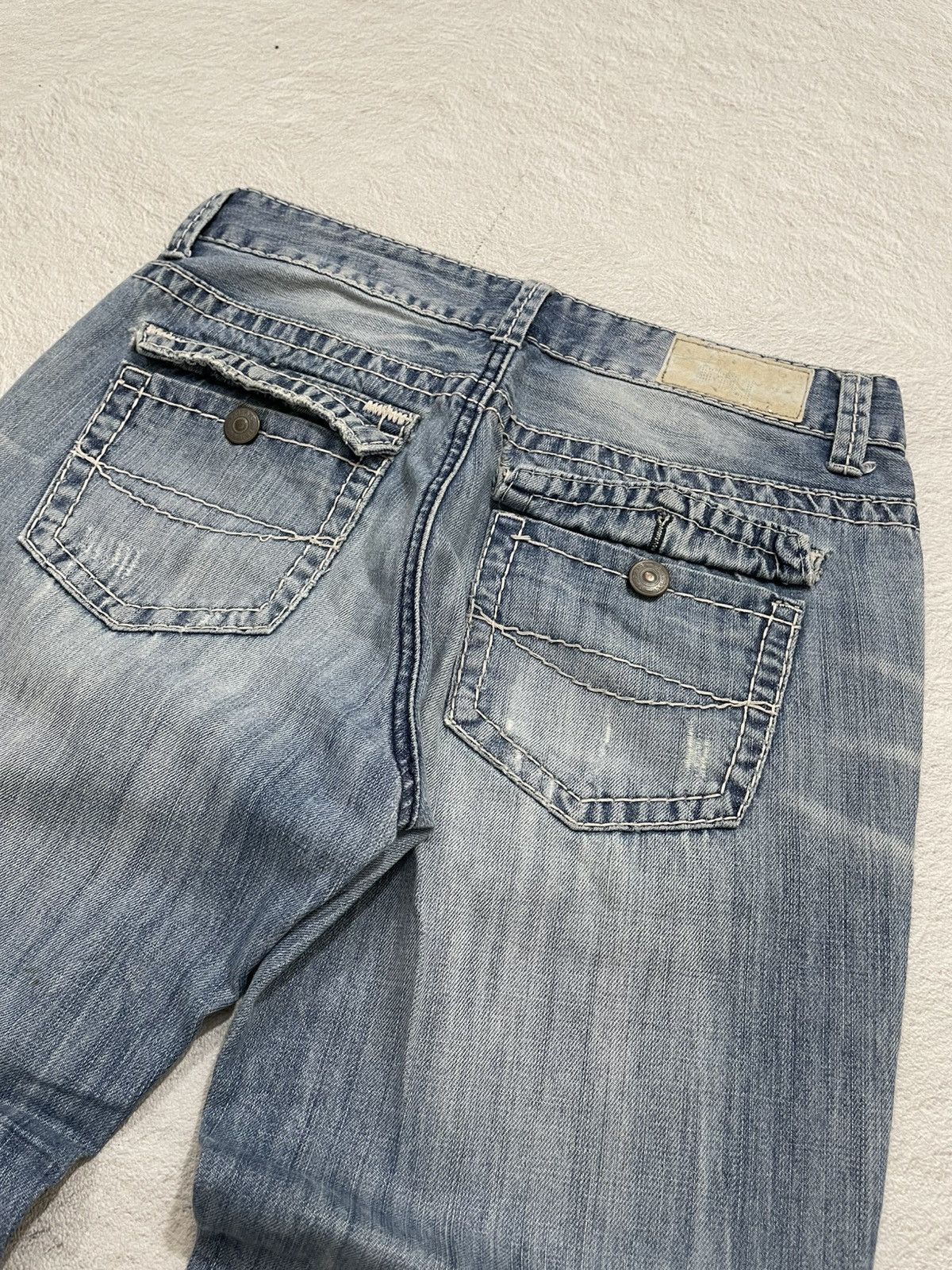 Japanese Brand FRJ Light Blue Washed Jeans Size US 30 / EU 46 - 10 Thumbnail