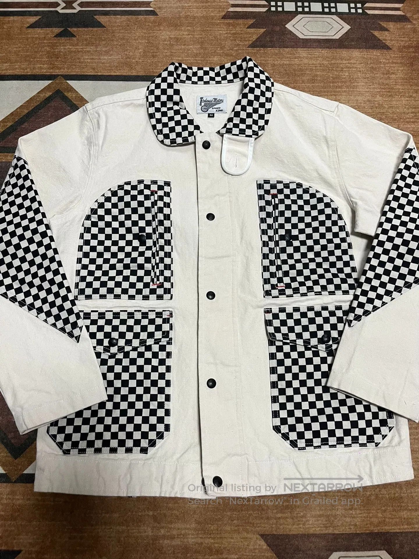 Other ITOHOUSE AUTO RACES Canvas Jacket. Size US XXS / EU 40 - 2 Thumbnail