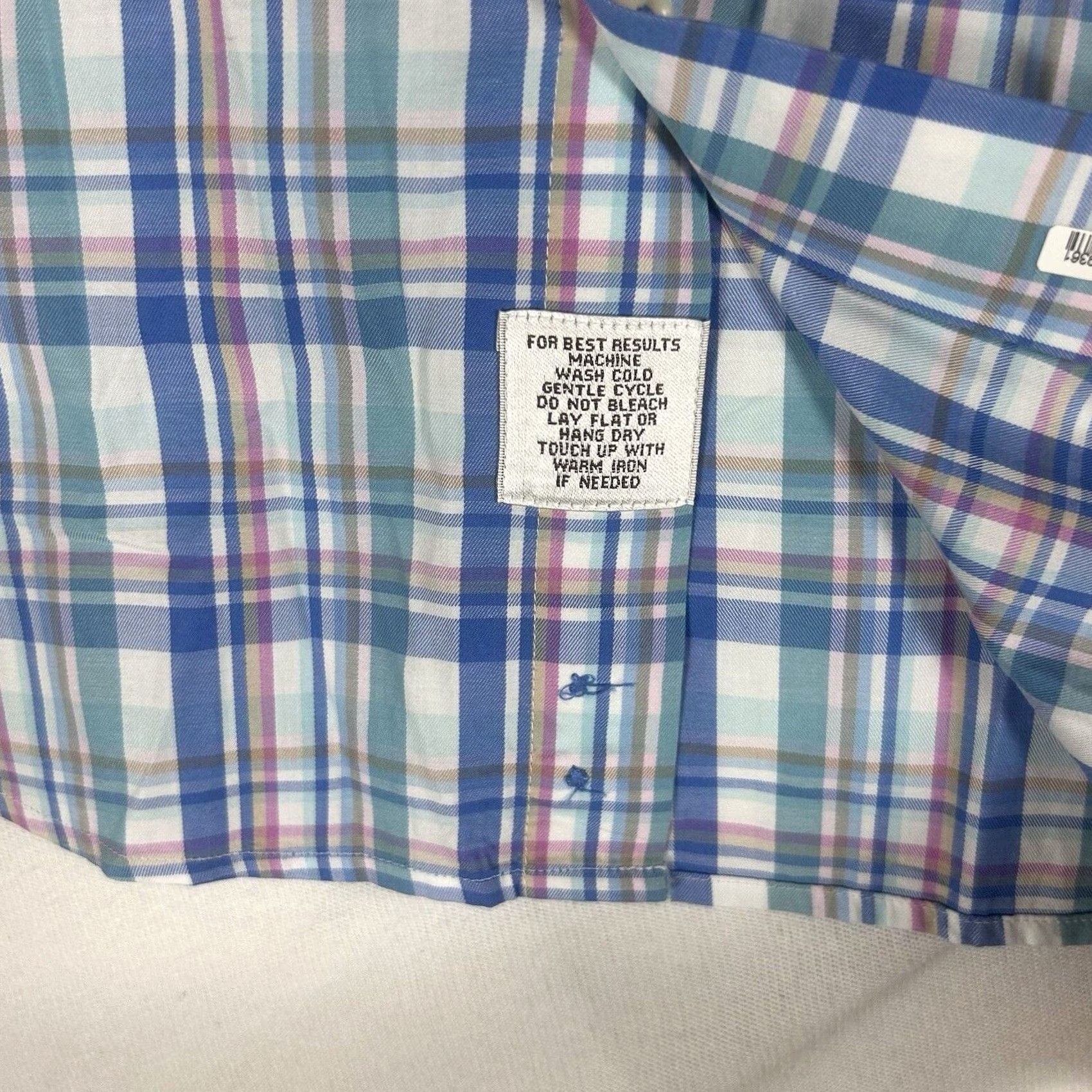 Peter Millar Peter Millar Button-Up Shirt Mens Medium Blue Plaid Long Sleeve Casual Size US M / EU 48-50 / 2 - 4 Thumbnail