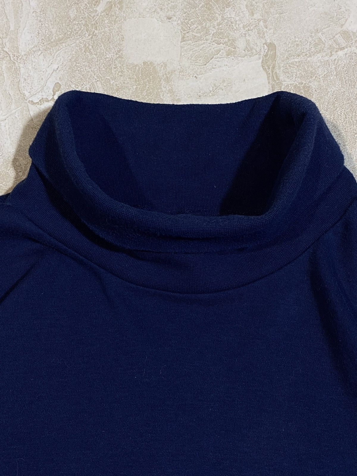 Nike 🔥 00s RARE NIKE TURTLENECK NAVY BLUE SWEATSHIRT VINTAGE Size US L / EU 52-54 / 3 - 7 Thumbnail