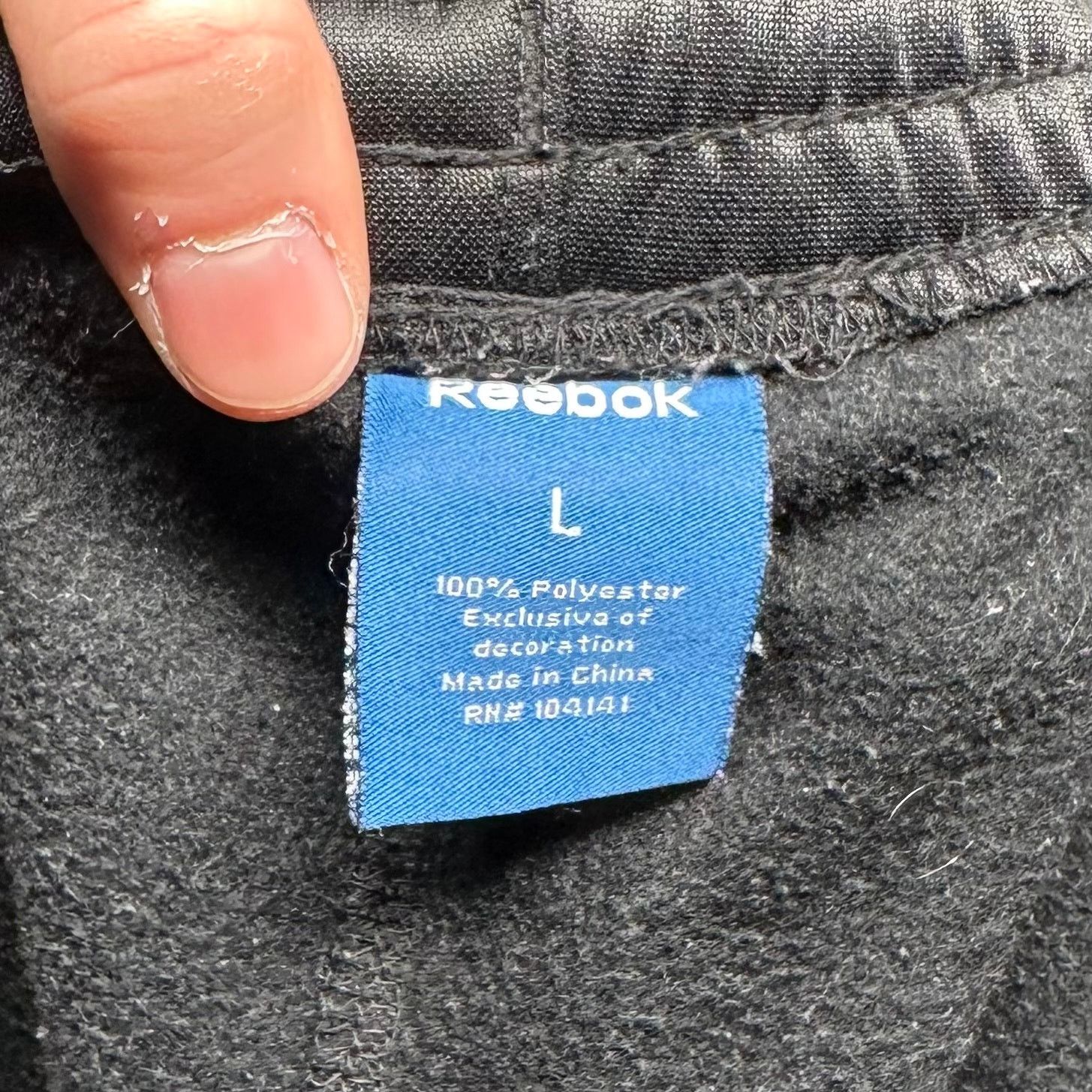 Reebok Vintage Y2K Reebok Sweatpants Mens L Relaxed Fit Black Grey Size US 34 / EU 50 - 4 Thumbnail