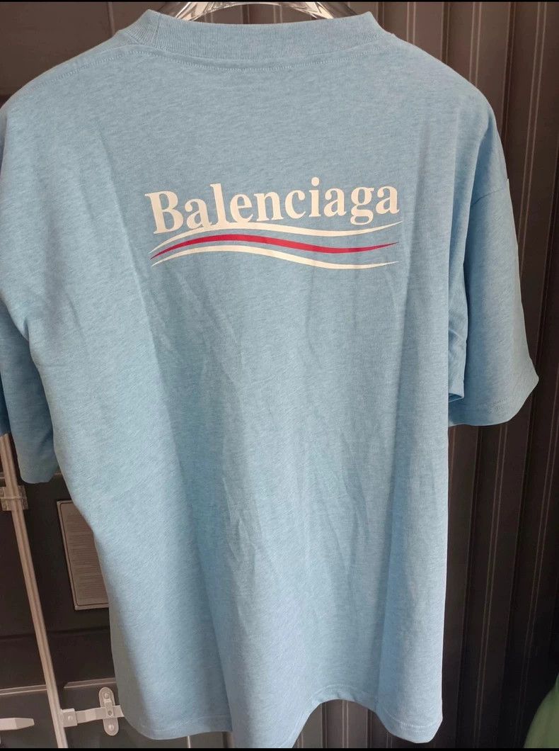Balenciaga Balenciaga Coke Short Sleeve T-Shirt Haze Blue Size US XXS / EU 40 - 1 Thumbnail