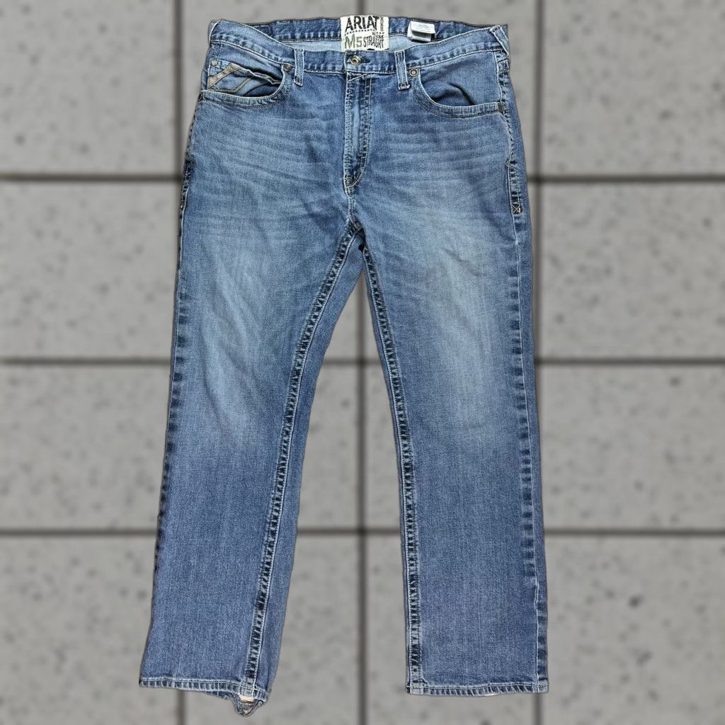 Ariat **Slim Fit Ariat Men's Blue Straight Jeans 40x32** User: **Ariat Men's Slim Fit Blue Straight Jeans 40x32** Size US 40 / EU 56 - 1 Thumbnail