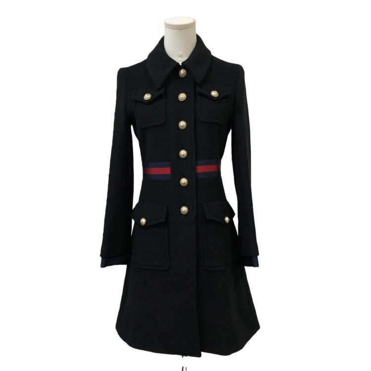 Gucci Gucci Signature Stripe Wool Coat Size 40 Size S / US 4 / IT 40 - 1 Thumbnail