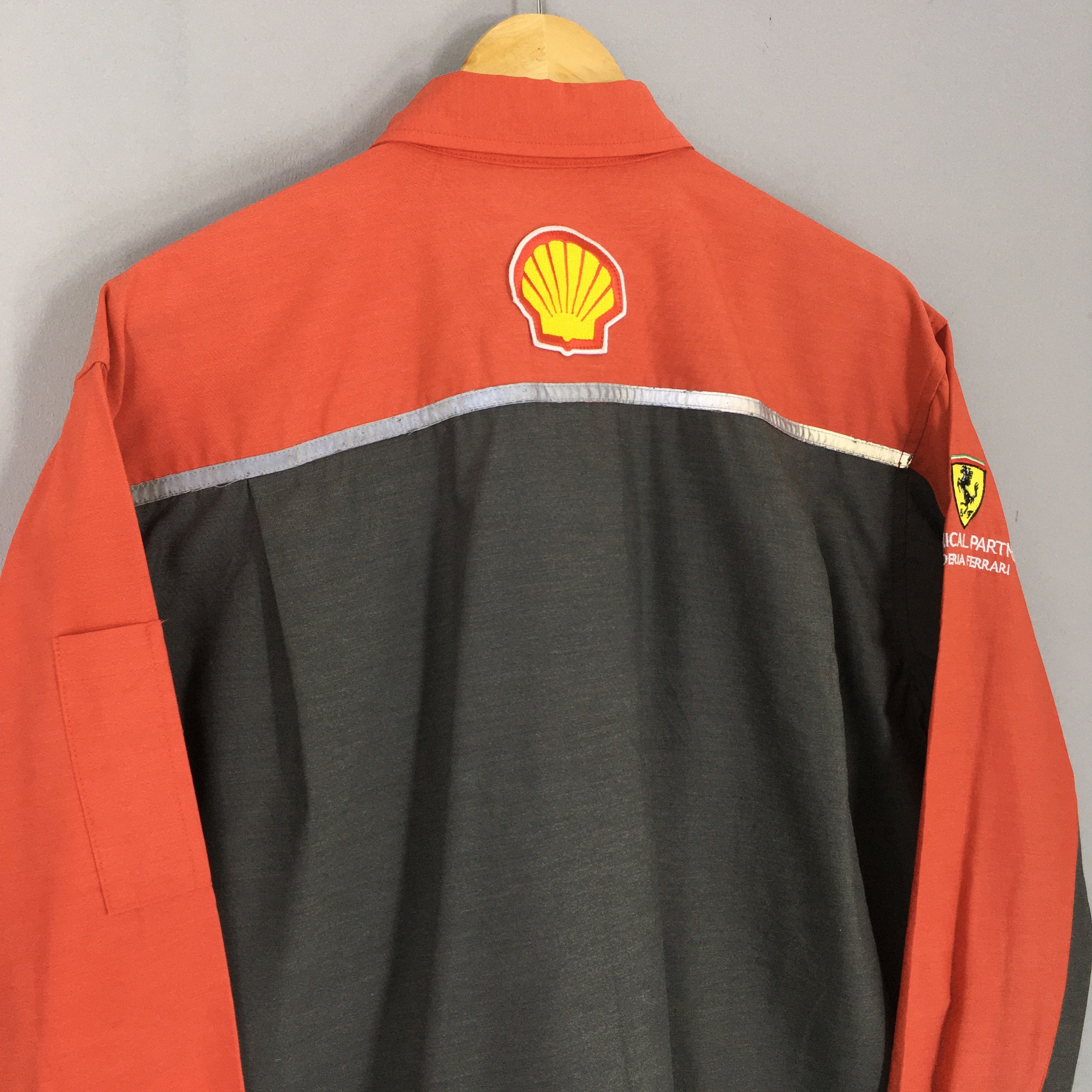 Ferrari Vintage Shell Helix Workers Shirt XLarge Size US XL / EU 56 / 4 - 9 Thumbnail