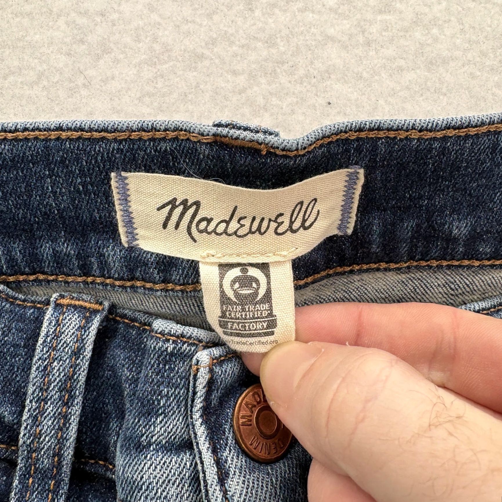 Madewell Madewell Jeans Womens 27 Blue Mid Rise Bootcut Stretch Denim Kick Out Preppy Slim Size 27" / US 4 / IT 40 - 4 Thumbnail