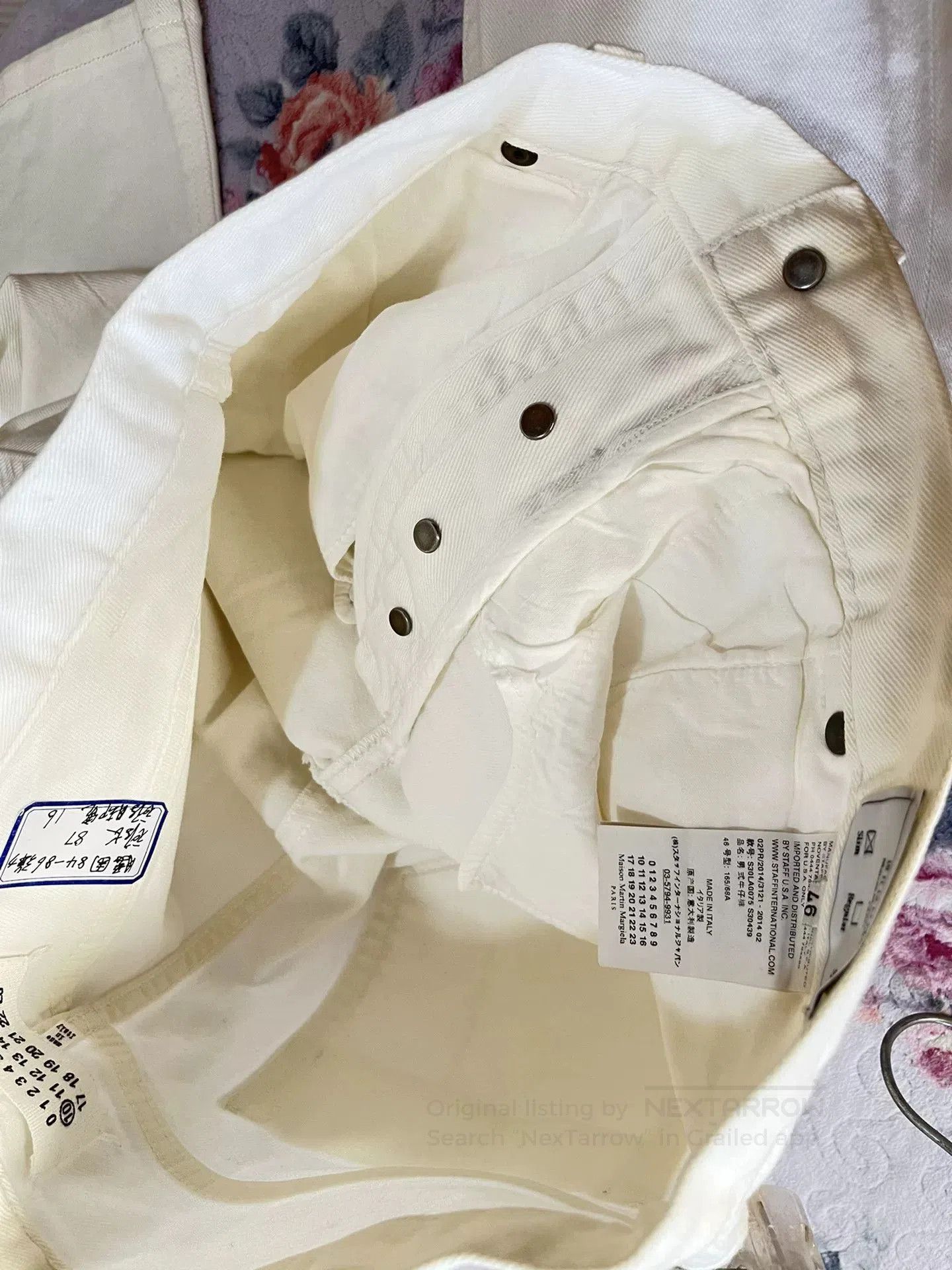 Maison Margiela Maison Margiela White Jeans. Size US 34 / EU 50 - 5 Thumbnail