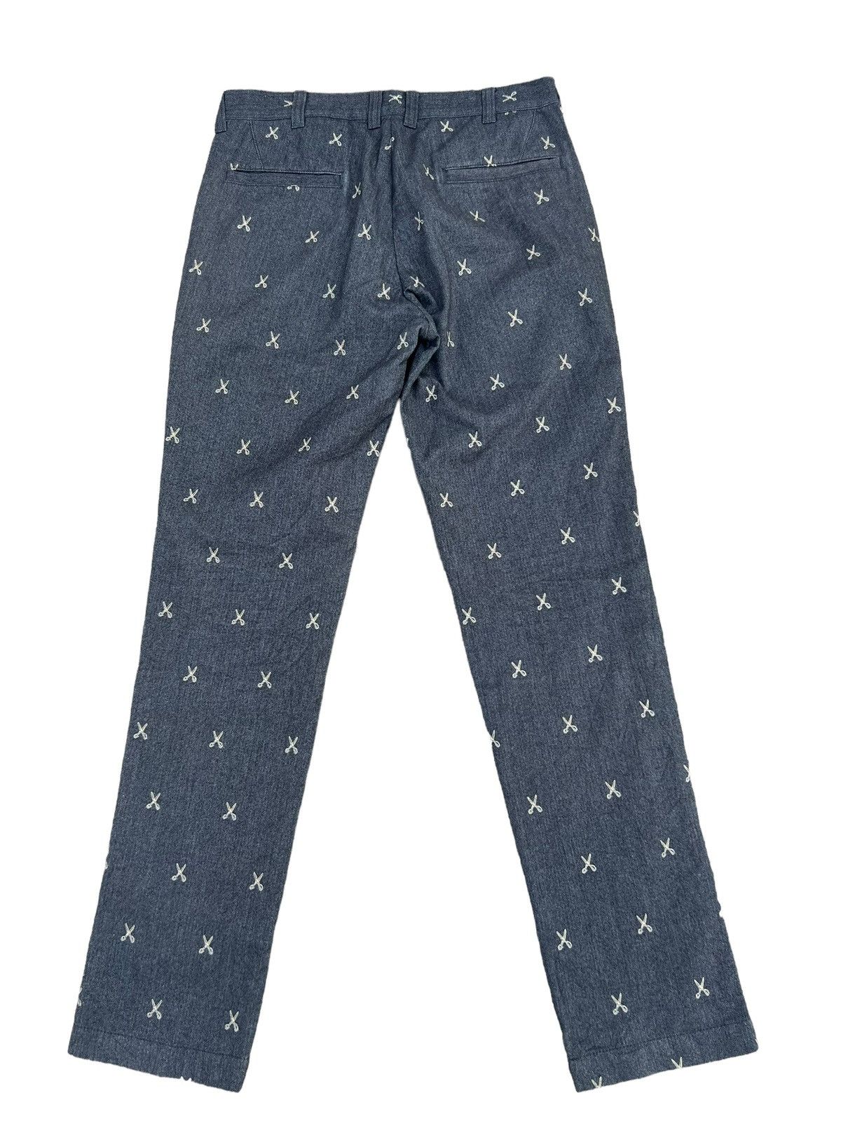 ABAHOUSE × Hysteric Glamour × Japanese Brand ABAHOUSE Japan Atomic Embroidery Scissors HBT Trouser Pant Size US 31 - 2 Thumbnail