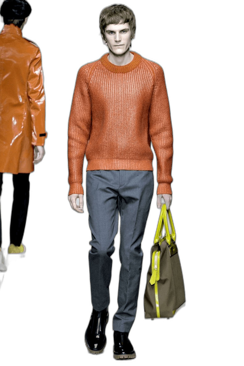 Burberry Burberry Prorsum Runway Orange Sweater Size US M / EU 48-50 / 2 - 1 Thumbnail
