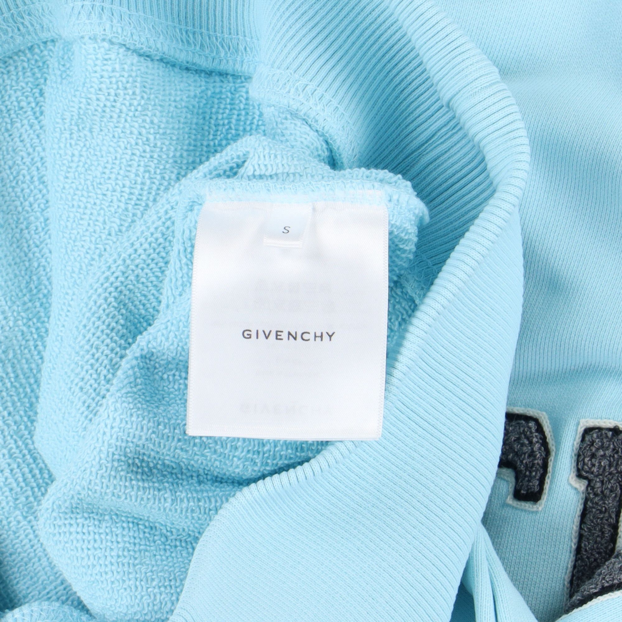 Givenchy Baby Blue Embroidered College Logo Hoodie Size US S / EU 44-46 / 1 - 6 Thumbnail
