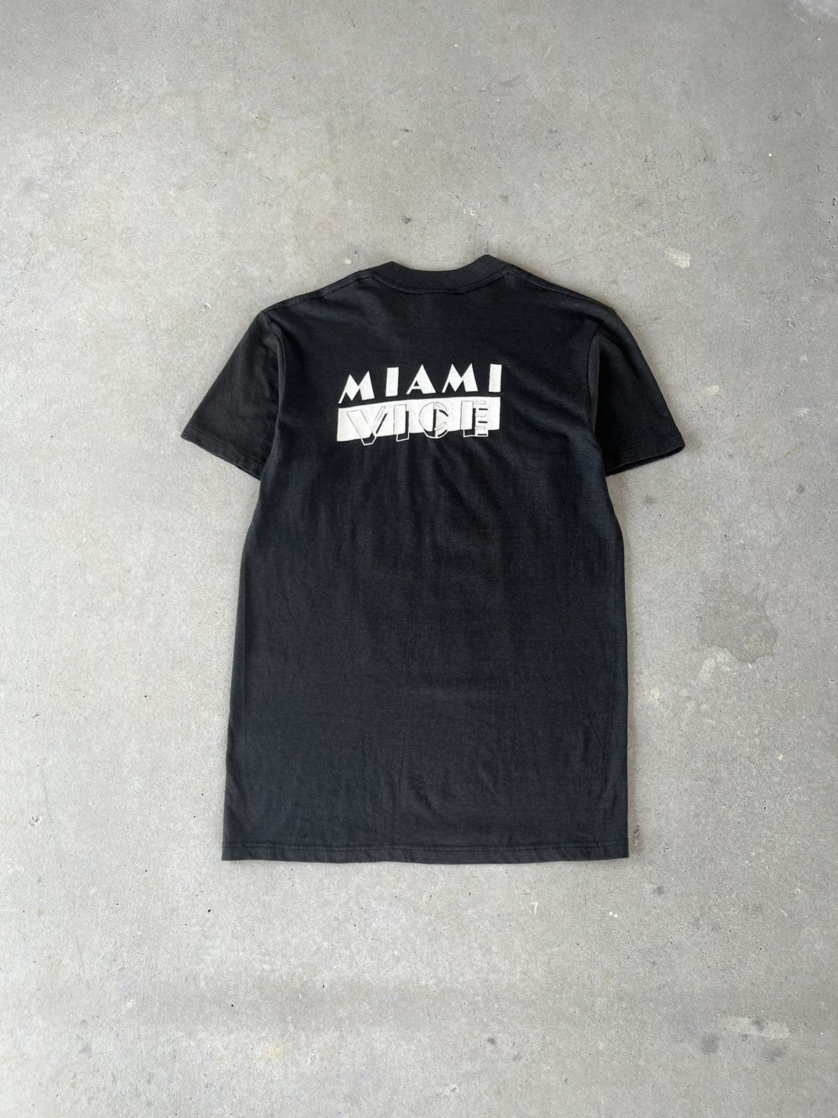 Vintage Vintage 1980s Miami Vice TV Show Promo T-Shirt Size US S / EU 44-46 / 1 - 2 Thumbnail