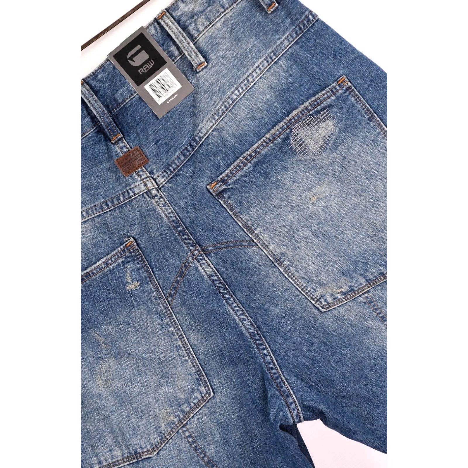 G-Star G-Star Raw Jeans 5620 3D Loose Tu Kara Denim DK Aged Restored Blue Mens W31/L30 Cotton Button Straight Size US 31 - 4 Thumbnail