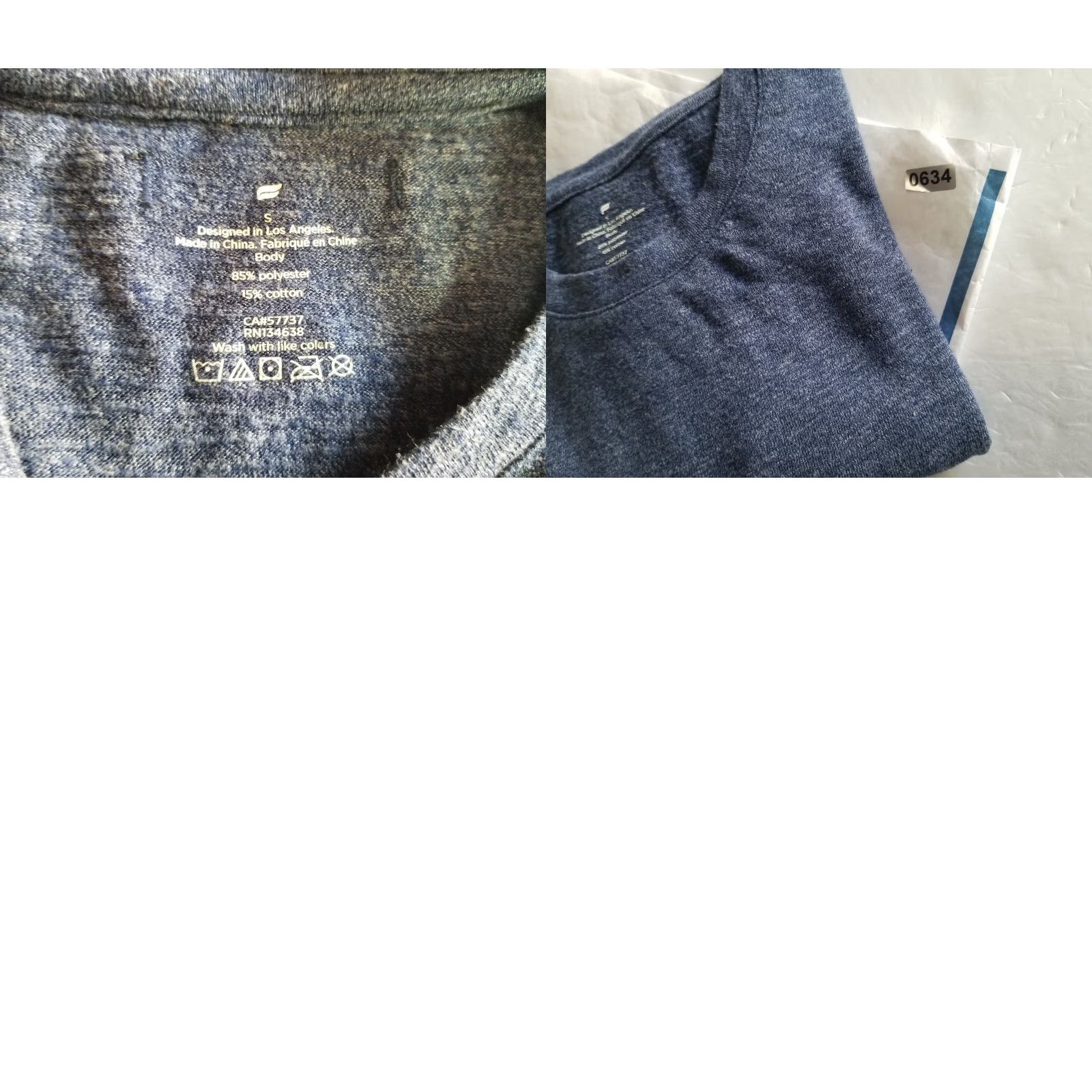 Fabletics VINTAGE Fabletics Shirt T-Shirt Short Sleeve Blue Men Small Crew Neck California Sports Graphic Print Logo Size US S / EU 44-46 / 1 - 8 Thumbnail