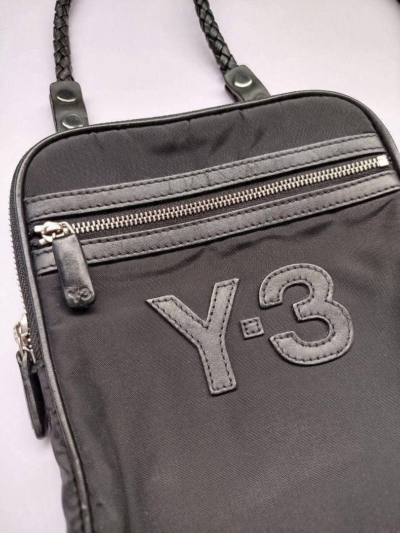 Yohji Yamamoto Y-3 Black Sling Bag / Crossbody Pouch. Size ONE SIZE - 9 Thumbnail