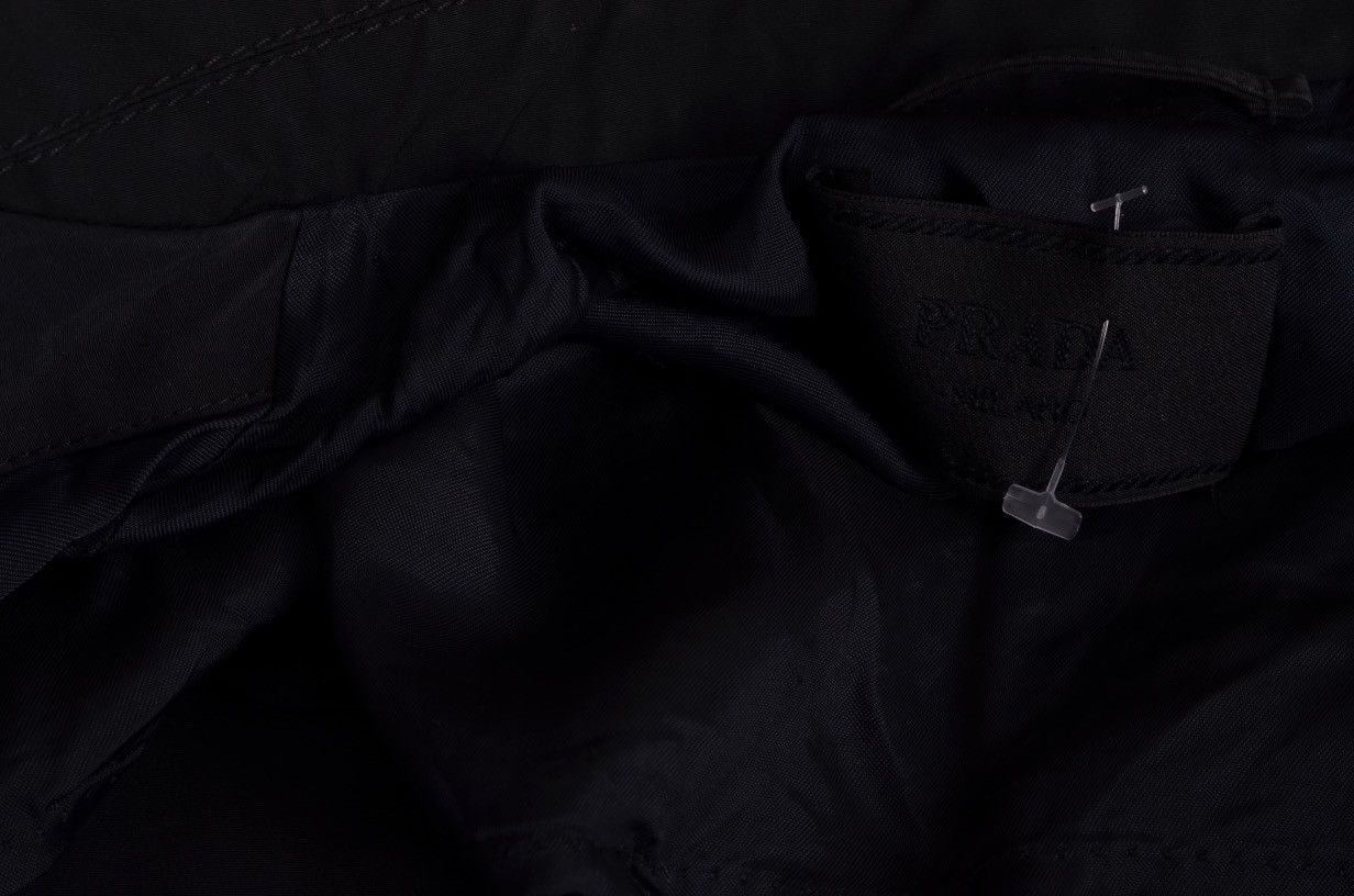 Prada Vintage Prada Milano Nylon Cotton Leather Long Coat Button Size US M / EU 48-50 / 2 - 3 Thumbnail