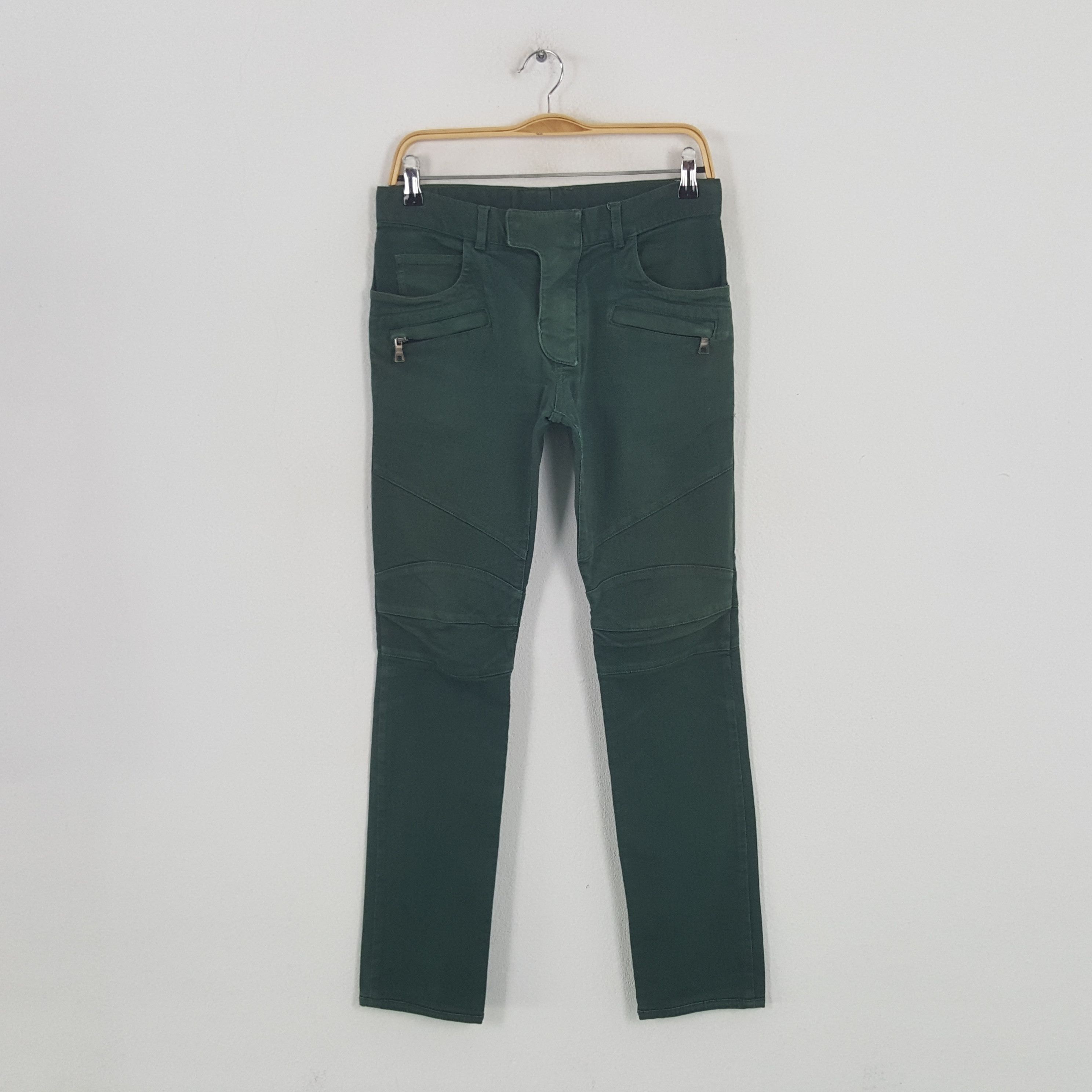 Vintage Balmain Designer Brand Bikers Style Jeans