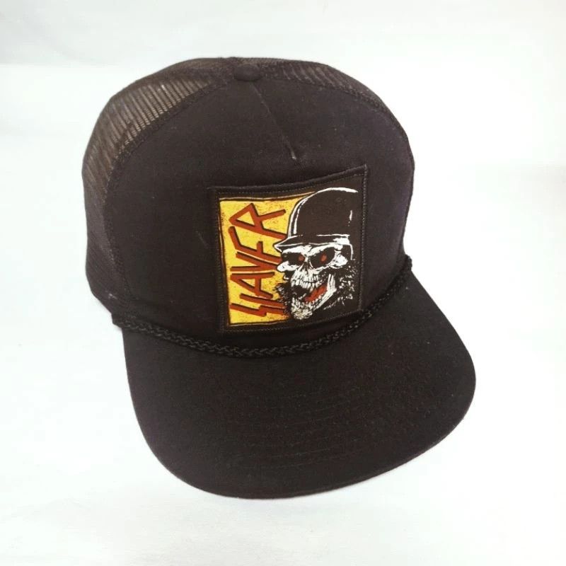 Slayer × Vintage Slayer Vintage Snapback Hat Original Trucker Cap Size ONE SIZE - 2 Thumbnail