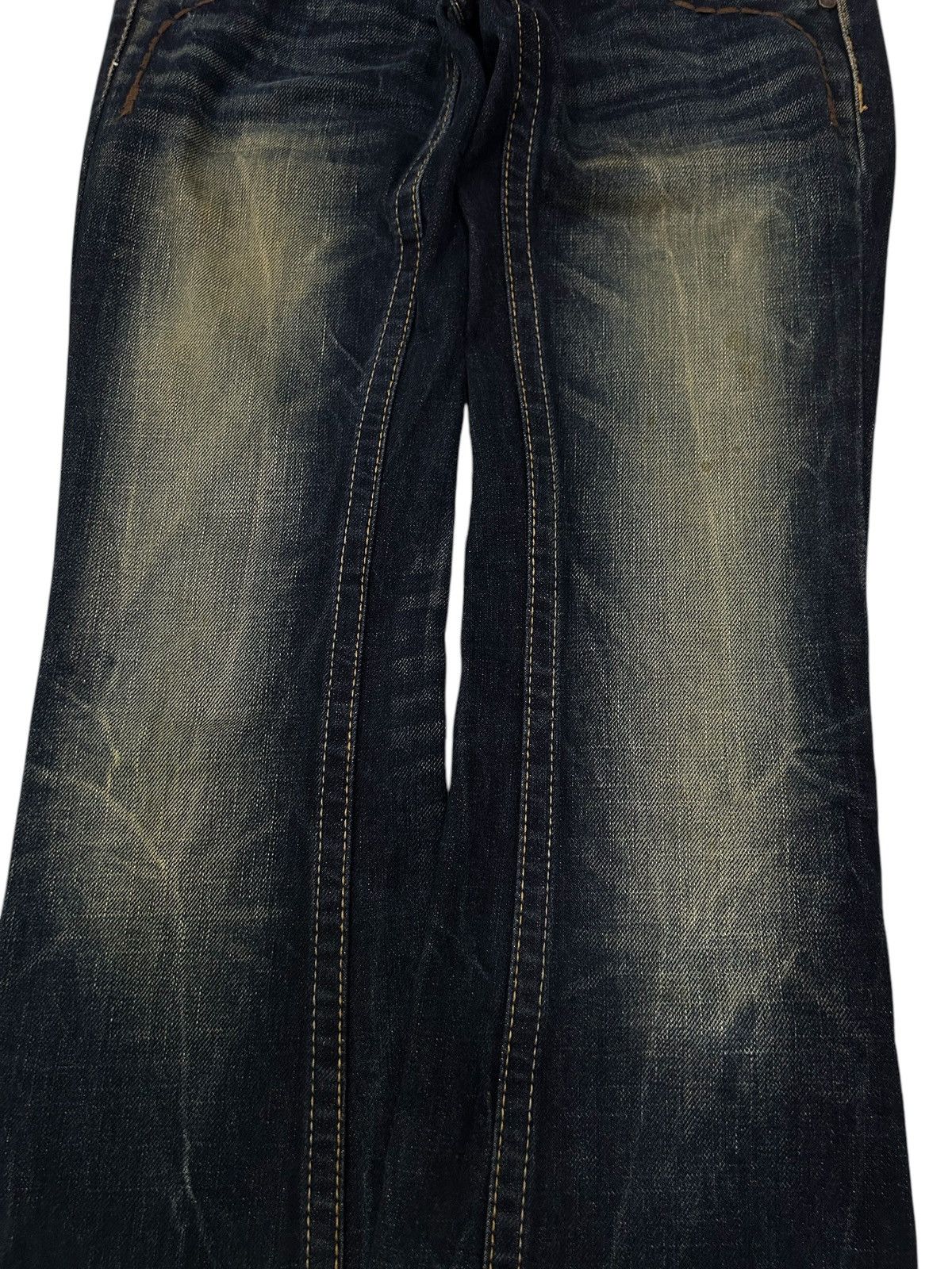 Japanese Brand vintage 2000’s flared mudwash archive japanese denim Size US 29 - 5 Thumbnail