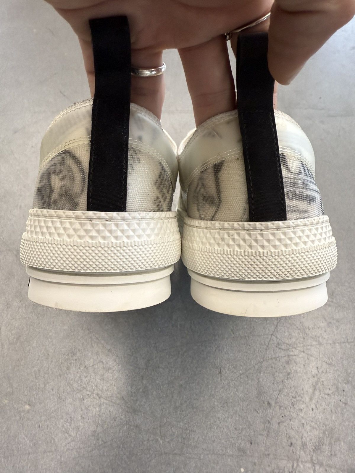 Dior Dior Daniel Ansham Newspaper Two Tone Oblique Mesh Low Top Size US 7 / EU 40 - 7 Thumbnail