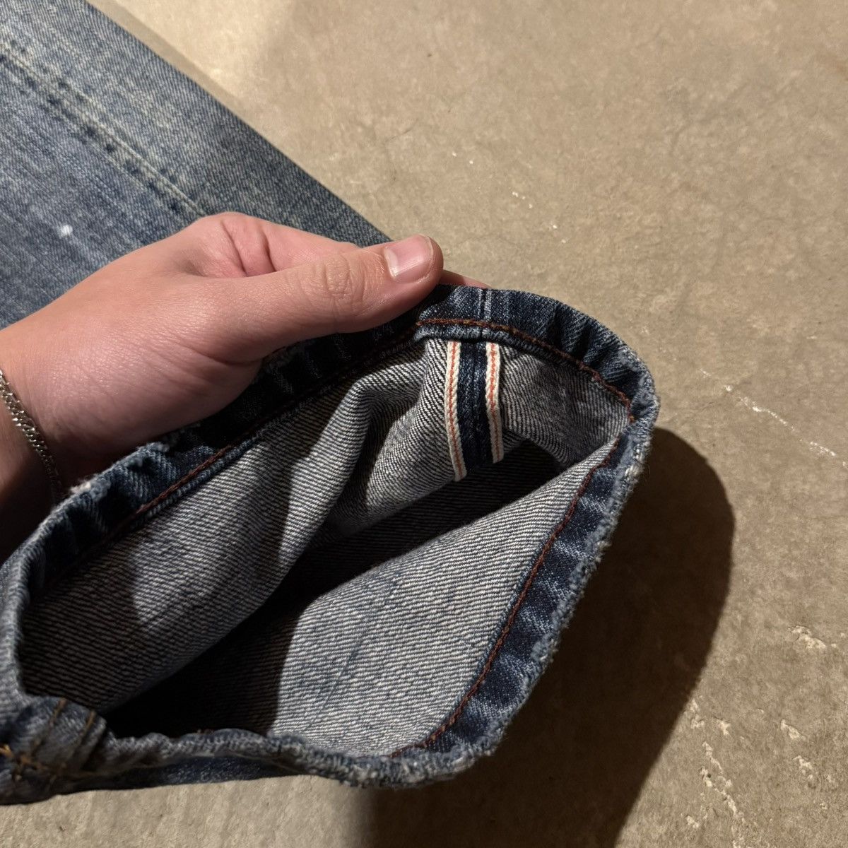 Cult Of Individuality Faded Distressed Japanese Selvedge Paint Splatter Jeans ERD Size US 42 / EU 58 - 8 Thumbnail