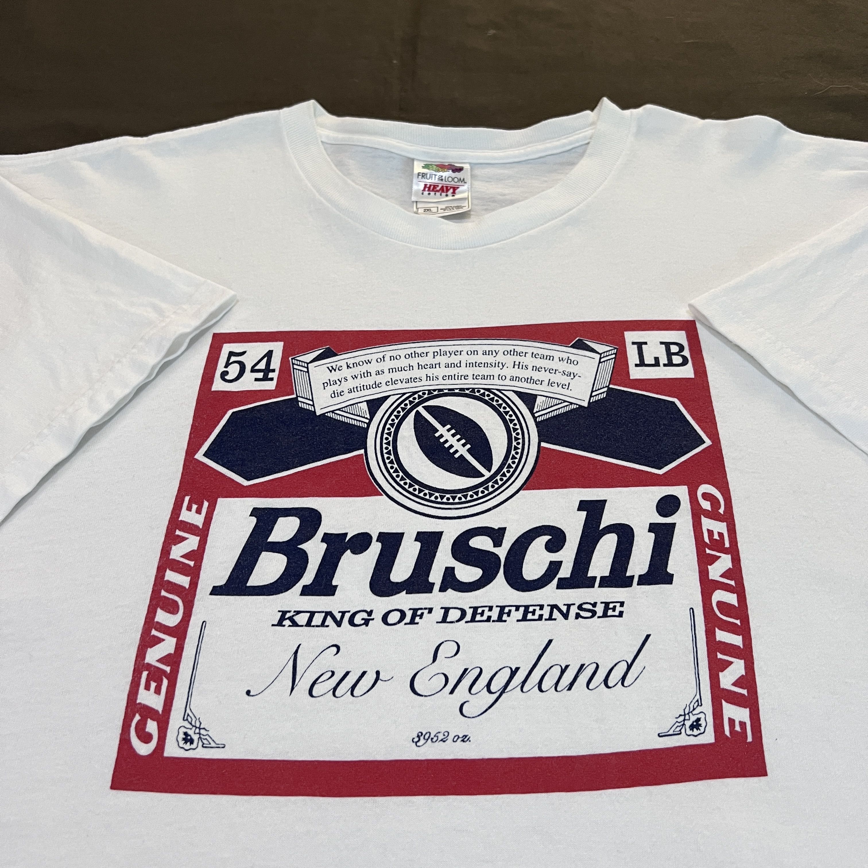 NFL Vintage Y2K NFL Tedy Bruschi King of Defense Tee 2XL Size US XXL / EU 58 / 5 - 1 Thumbnail