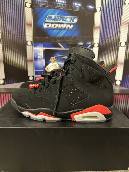 buty nike air jordan 6 retro black infrared czarne