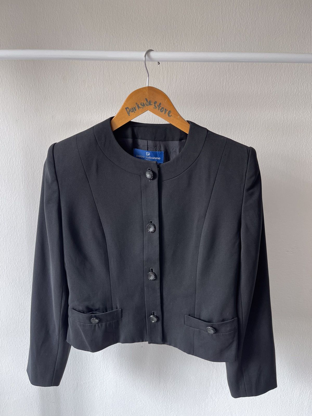 Paco Rabanne 80s Paco Rabanne Crop blazer Size S / US 4 / IT 40 - 4 Thumbnail