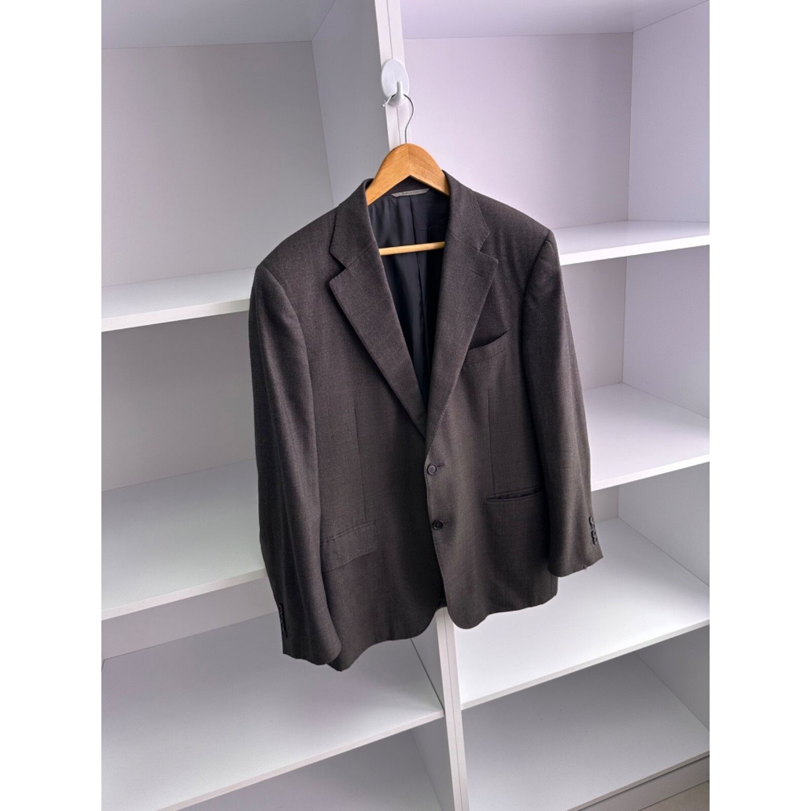Canali VTG Canali Di Marino Home Dark Grey 2 Button Wool Coat Jacke Size US L / EU 52-54 / 3 - 2 Thumbnail