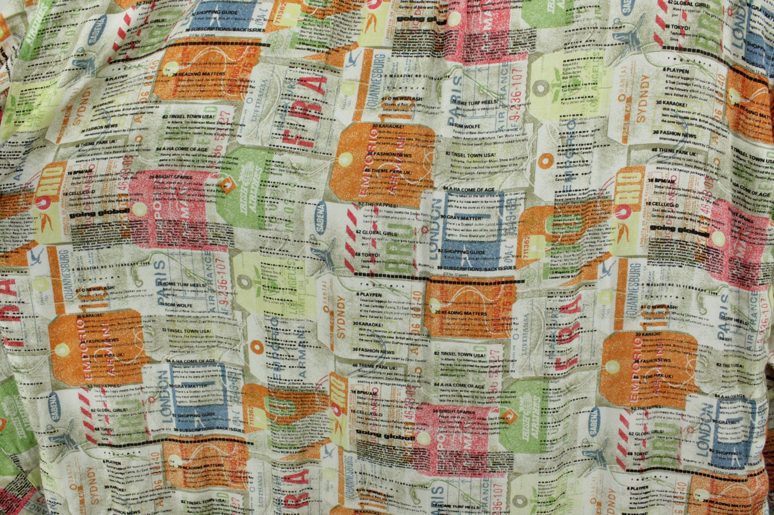 Emporio Armani RARE Vintage Emporio Armani Ticket Pattern Shirt Size US L / EU 52-54 / 3 - 11 Thumbnail