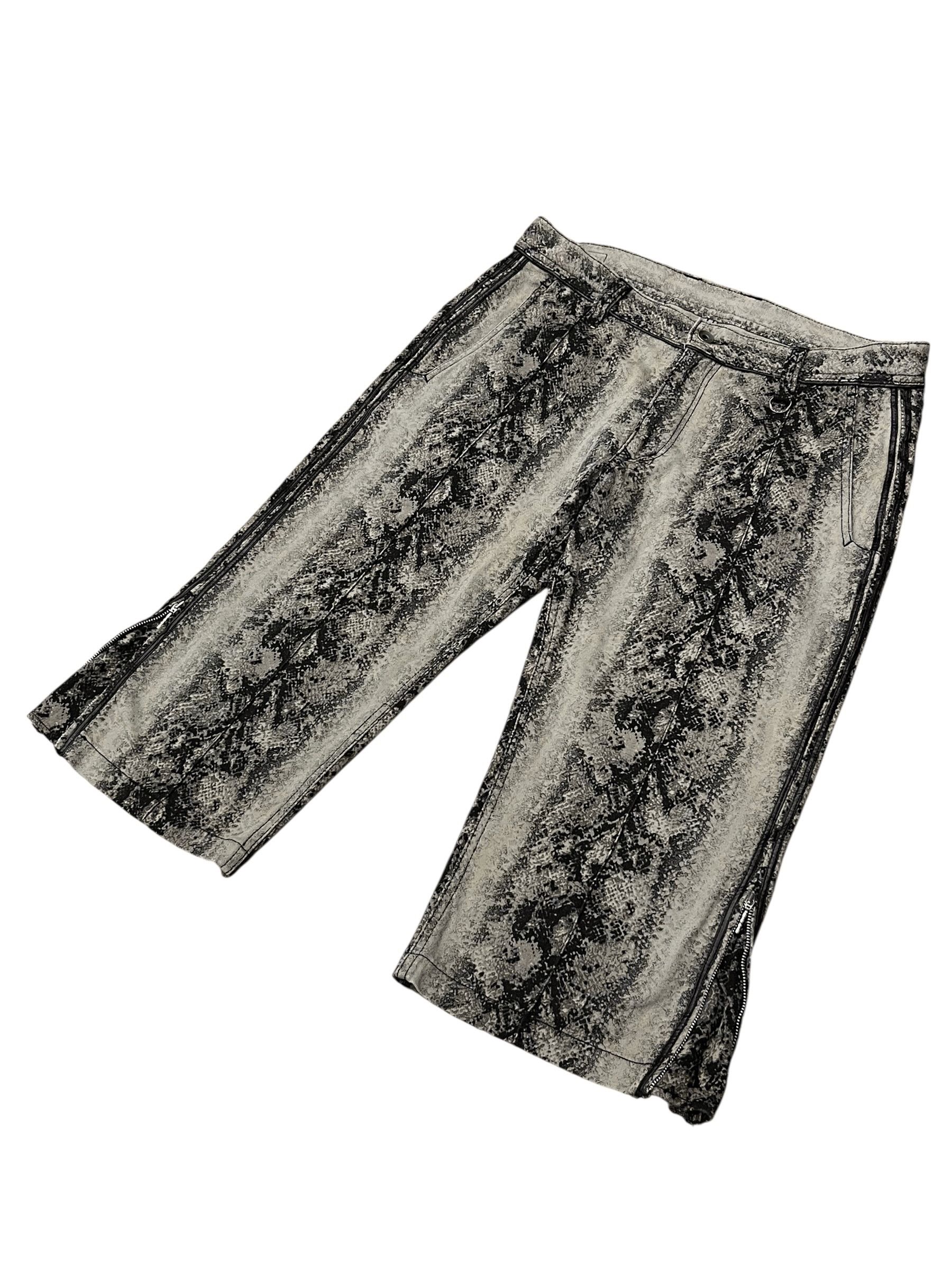 Nicole Club RARE🔥Vintage Nicole Club Snake Skin Python Print 3/4 Pants Size US 32 / EU 48 - 4 Thumbnail