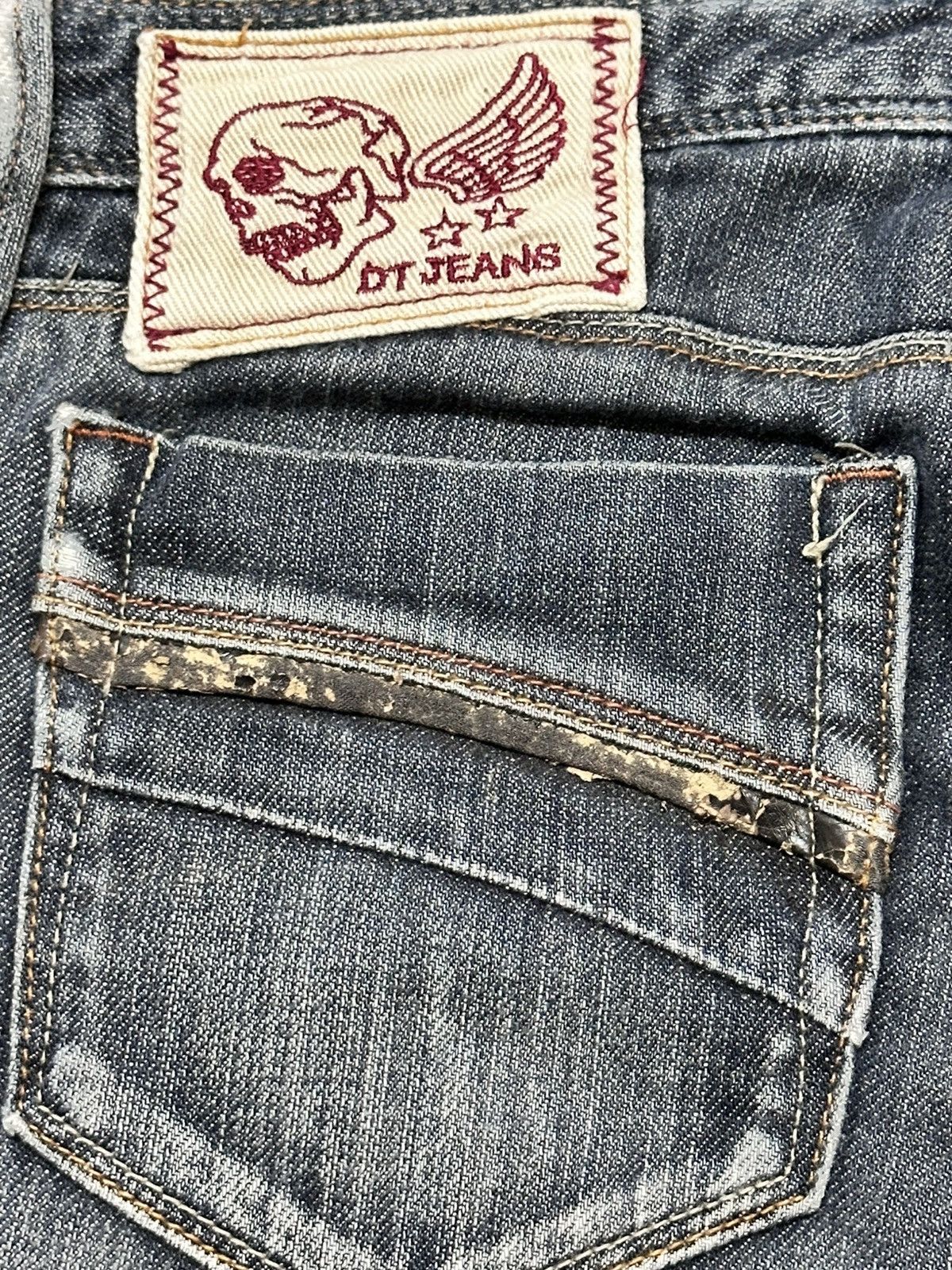 Japanese Brand DJ Jeans With Wideleg Bootcut Style and Faded Wash Size US 28 / EU 44 - 7 Thumbnail