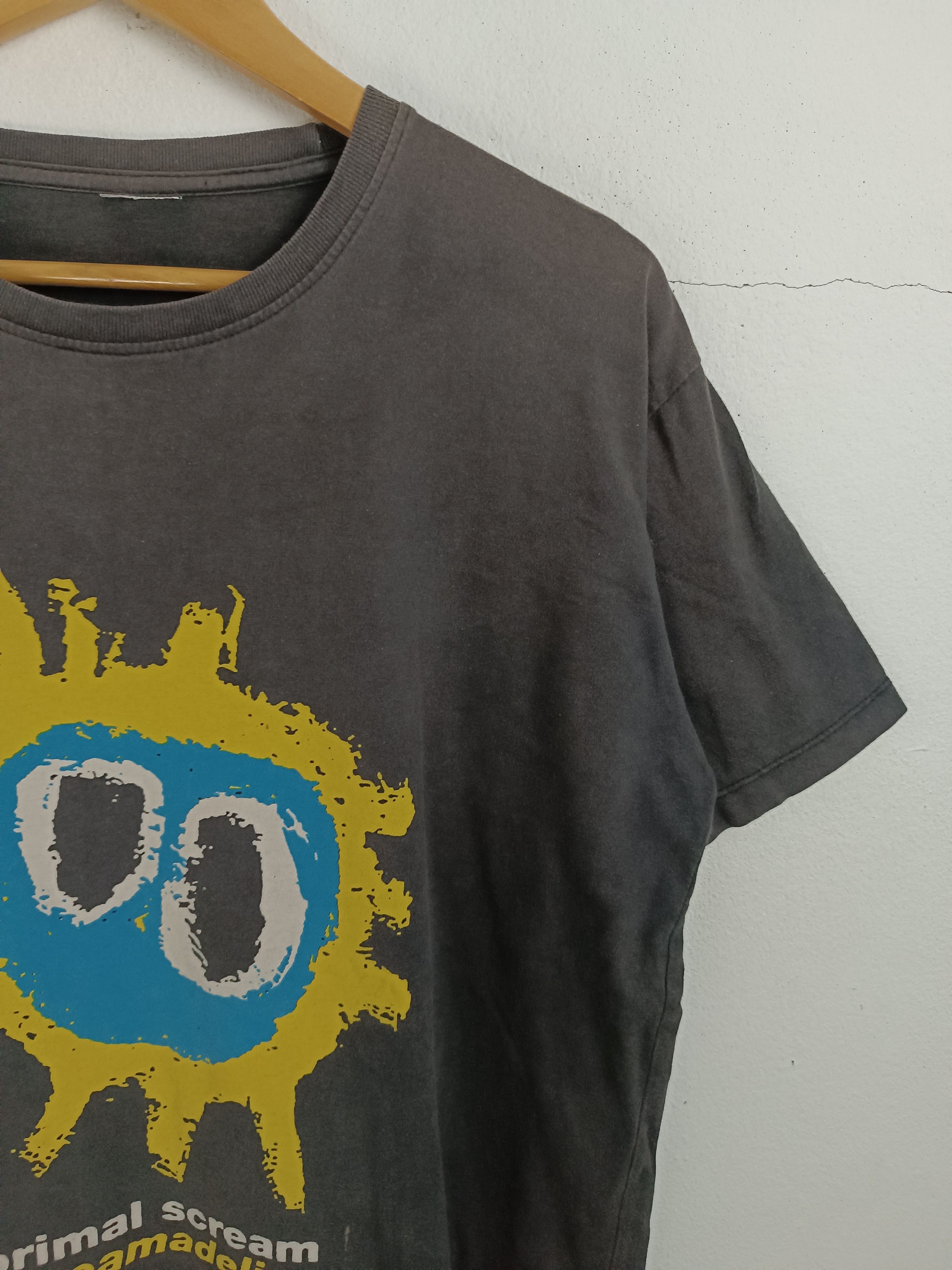 Band Tees VINTAGE FADED Y2K PRIMAL SCREAM SCREAMADELICA VERY RARE Size US L / EU 52-54 / 3 - 6 Thumbnail