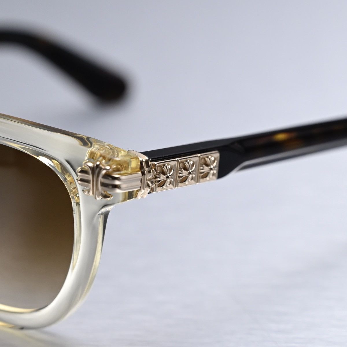 Chrome Hearts CHROME HEARTS SMOKE SHOW PALE ALE - DARK TOTOISESUNGLASSES Size ONE SIZE - 3 Thumbnail