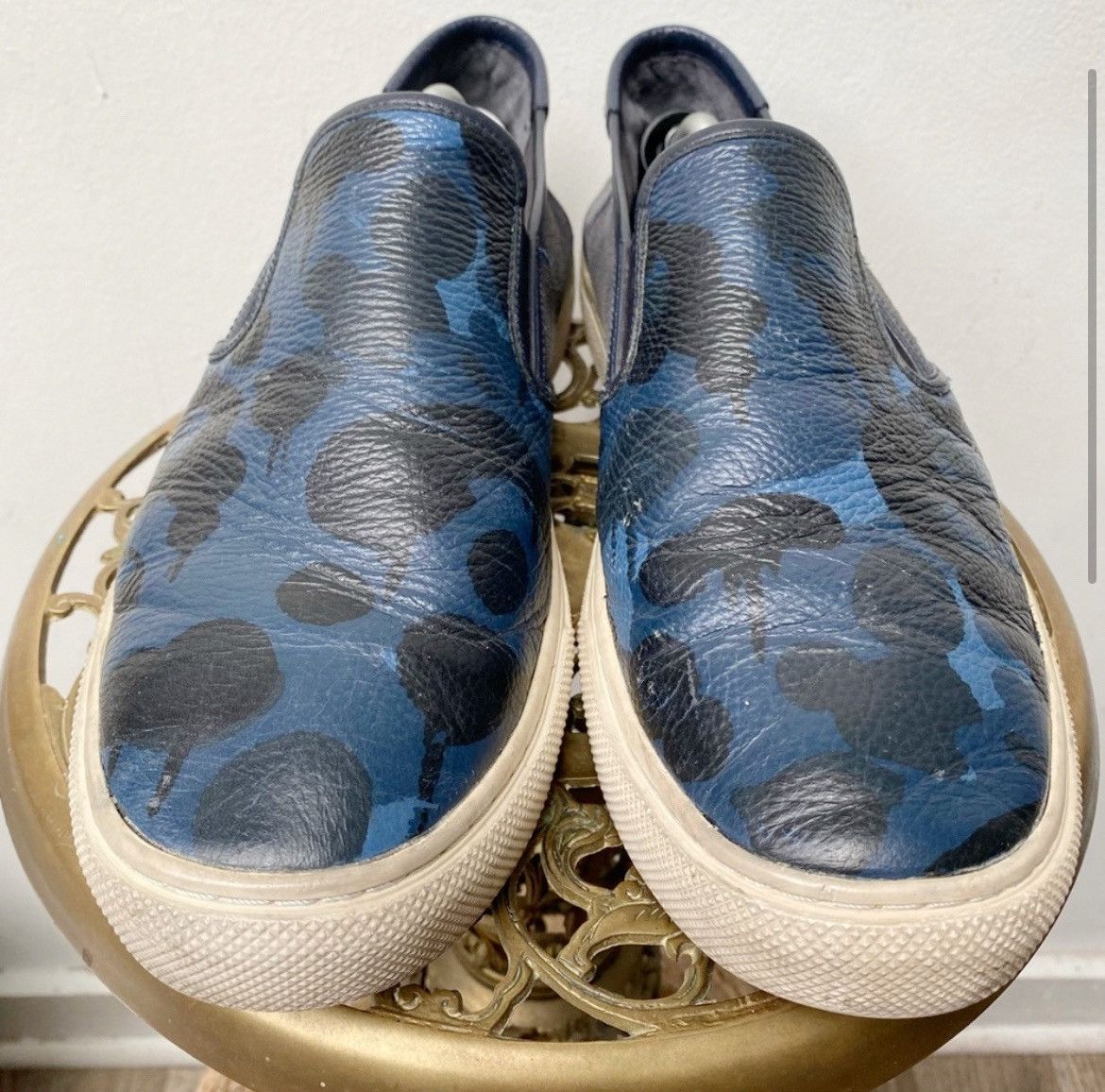 Coach Coach Leather Camo Slip On Sneakers 11.5 wide Size US 11.5 / EU 44-45 - 2 Thumbnail