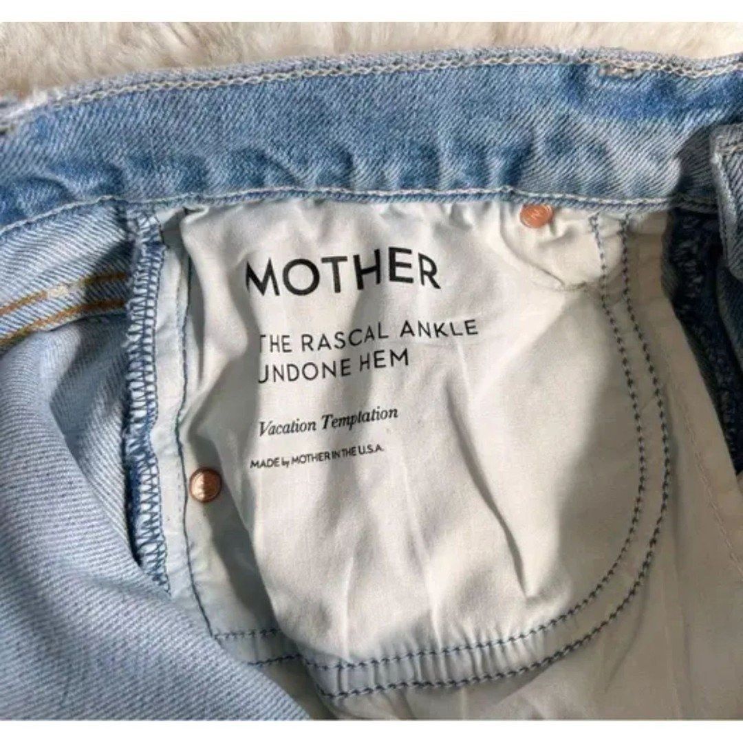 MOTHER MOTHER The Rascal Ankle Undone Hem Vacation Temptation High Size 23" - 10 Thumbnail