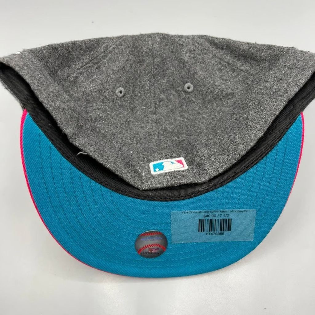 New Era Cincinnati Reds Hat Men 7 1/2 59Fifty New Era Fitted Wool Size ONE SIZE - 6 Thumbnail