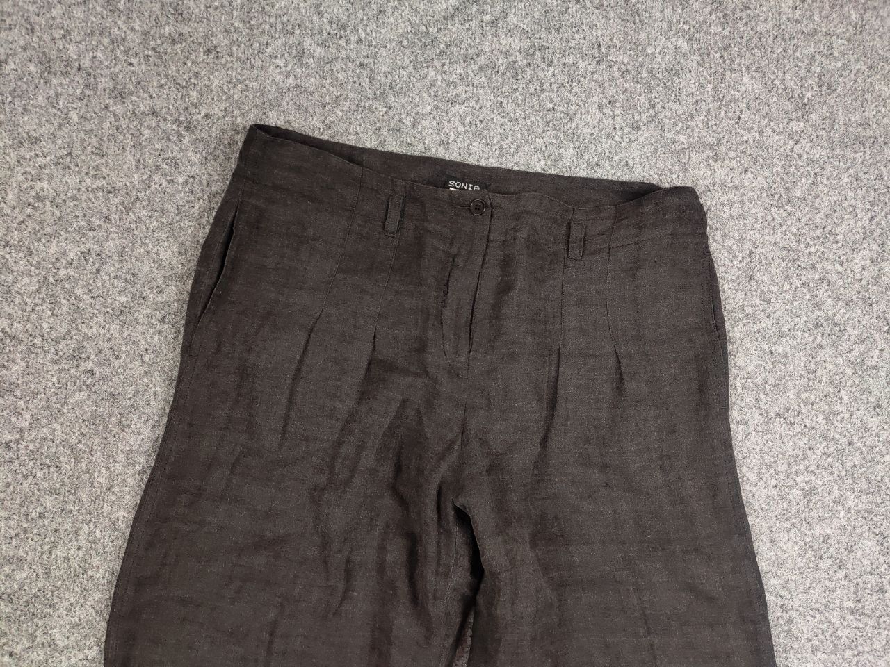 Sonia Rykiel Vintage 90's Sonia Rykiel Design Wide Leg Dark Brown Pants Size 40" / US 18 - 9 Thumbnail
