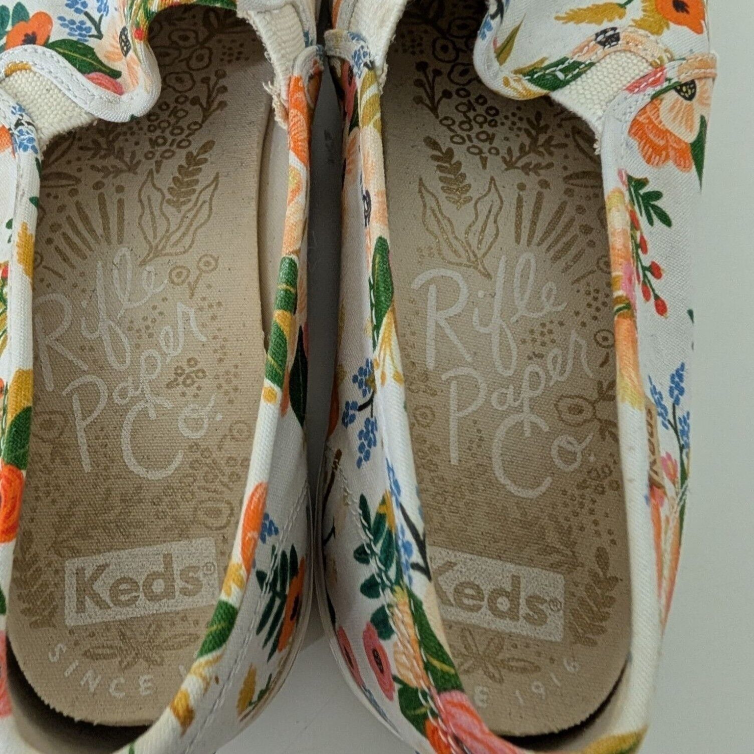 Keds Keds Rifle Paper Co Floral Sneakers Womens Size 11 White Size US 11 / IT 41 - 9 Thumbnail
