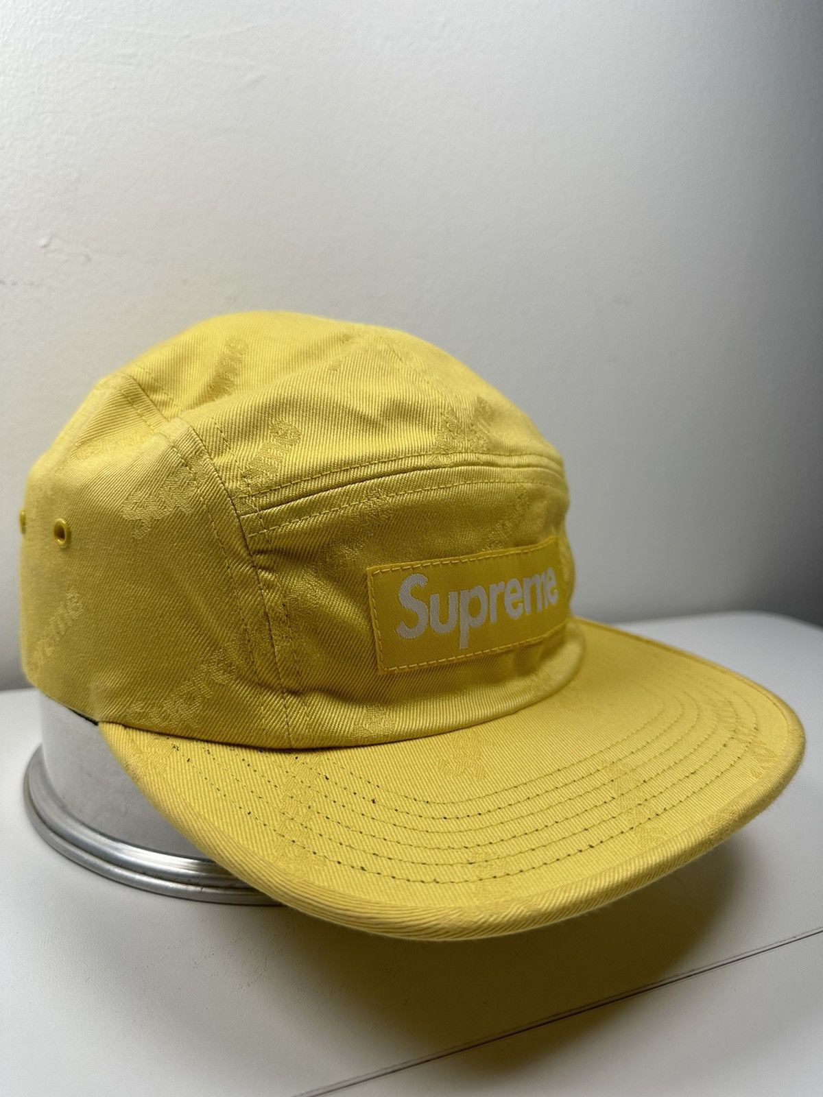 Supreme Supreme Jacquard Logos Twill Camp Cap Hat Size ONE SIZE - 3 Thumbnail